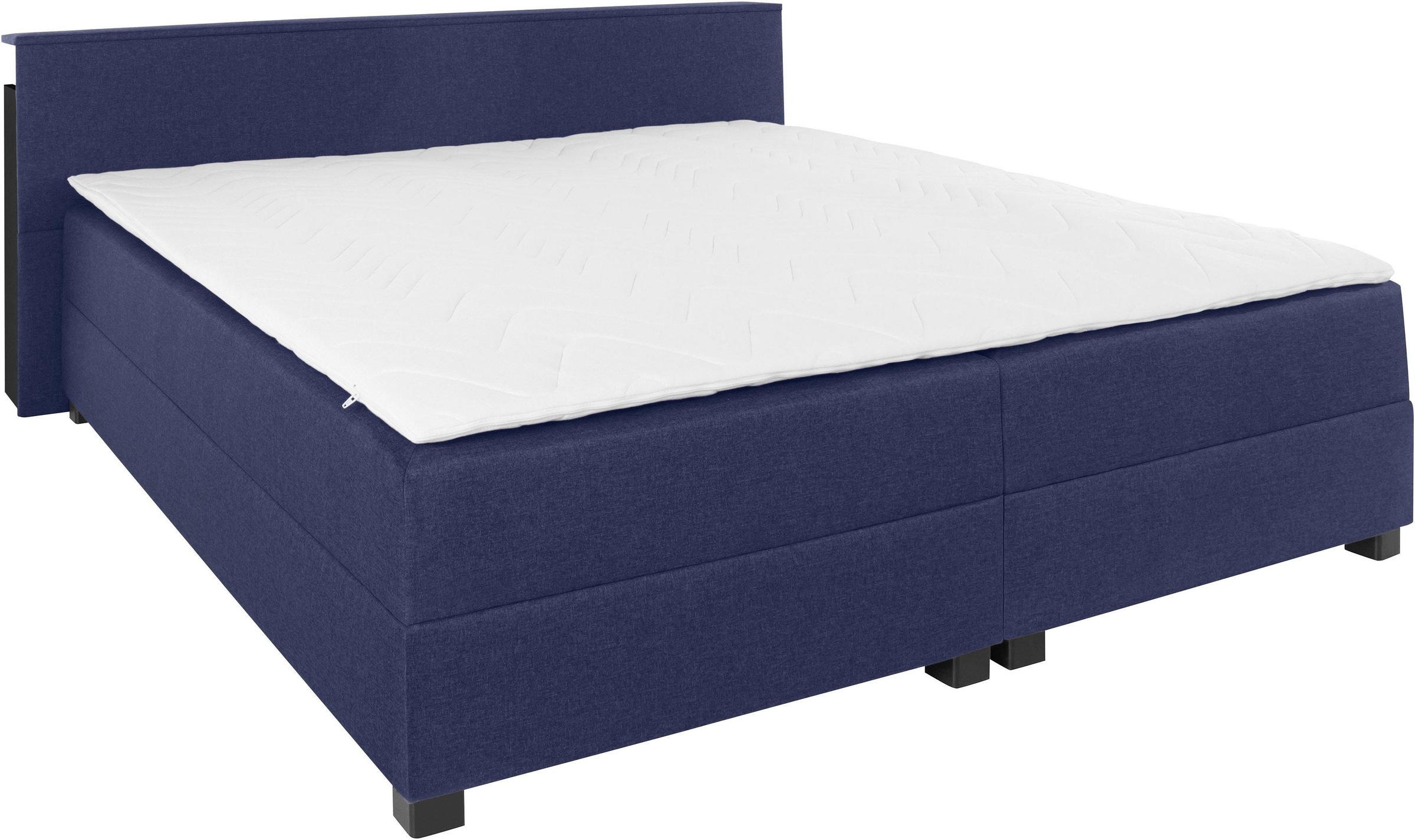 4. Bild von Breckle Northeim Boxspringbett, mit ausziehbarem Regal, Topper und Bettkasten