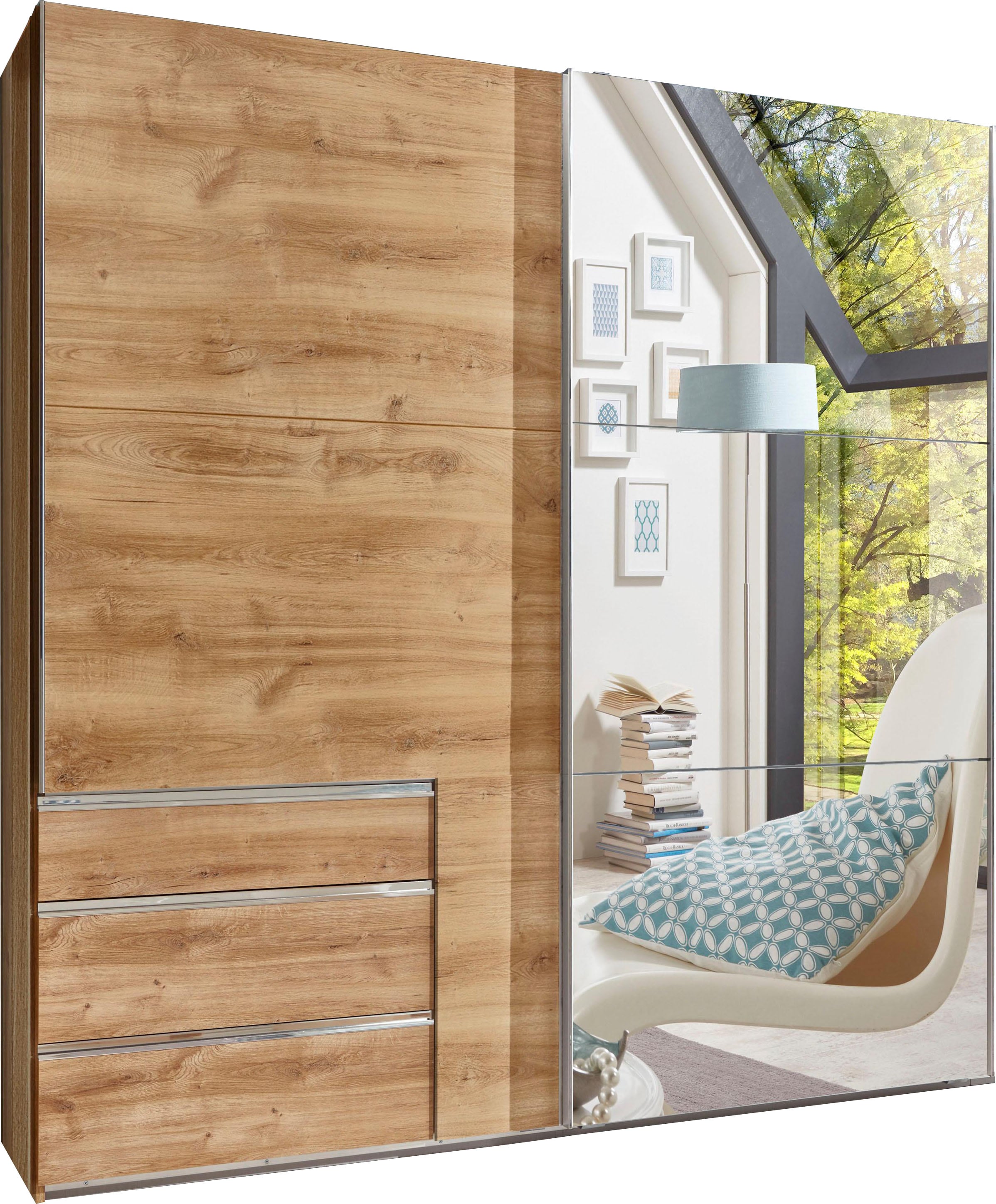 Wimex Schwebetürenschrank »Level by fresh to go«, jeweils mit einer Spiegeltür