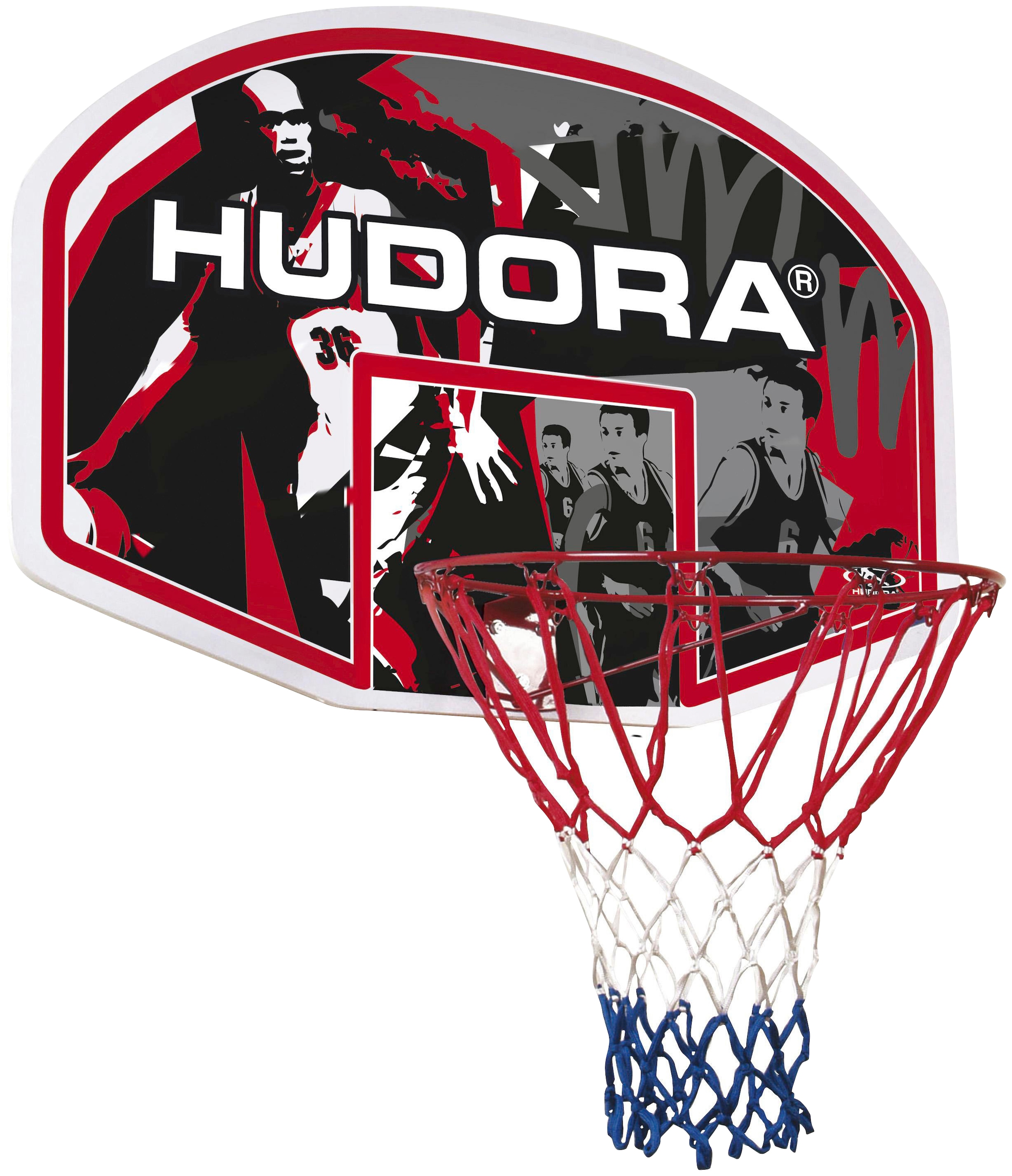 Hudora Basketballkorb »Hudora In-/Outdoor«, (Set, Basketballkorb mit Basketball-Board)