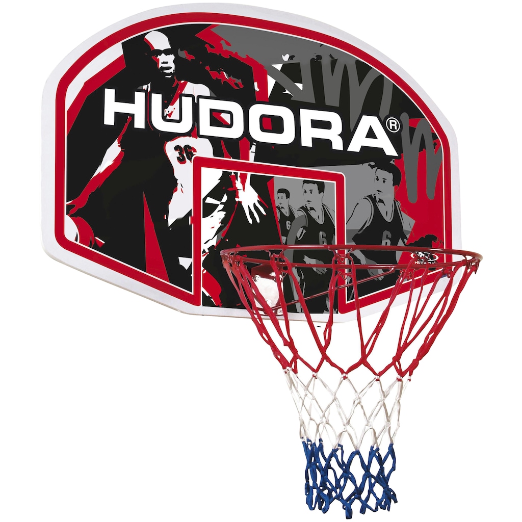 Hudora Basketballkorb »Hudora In-/Outdoor«, (Set, Basketballkorb mit Basketball-Board)