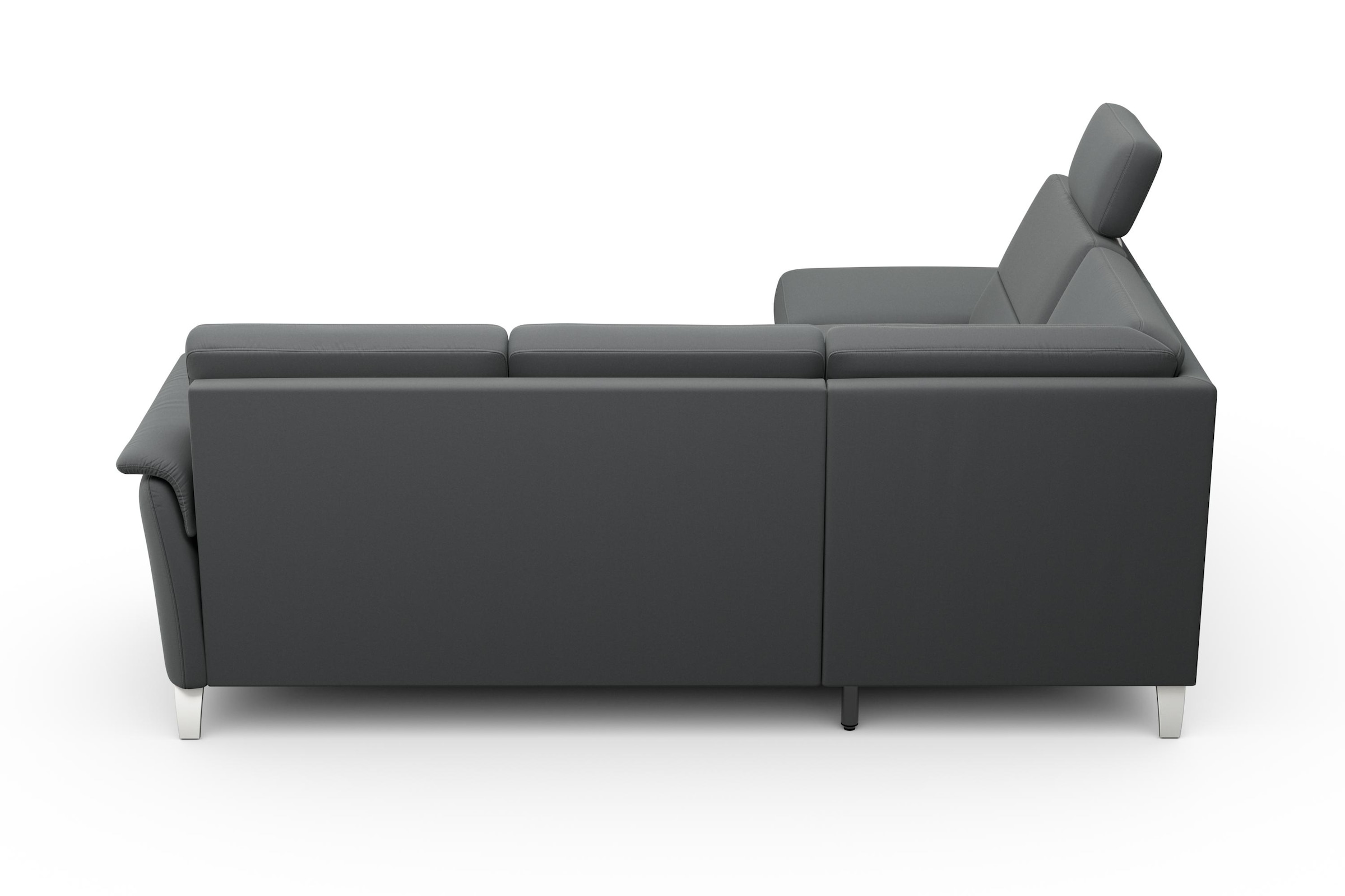 sit&more Ecksofa »Palmera L-Form«, Federkern, wahlweise mit Bettfunktion und mit/ohne Stauraum
