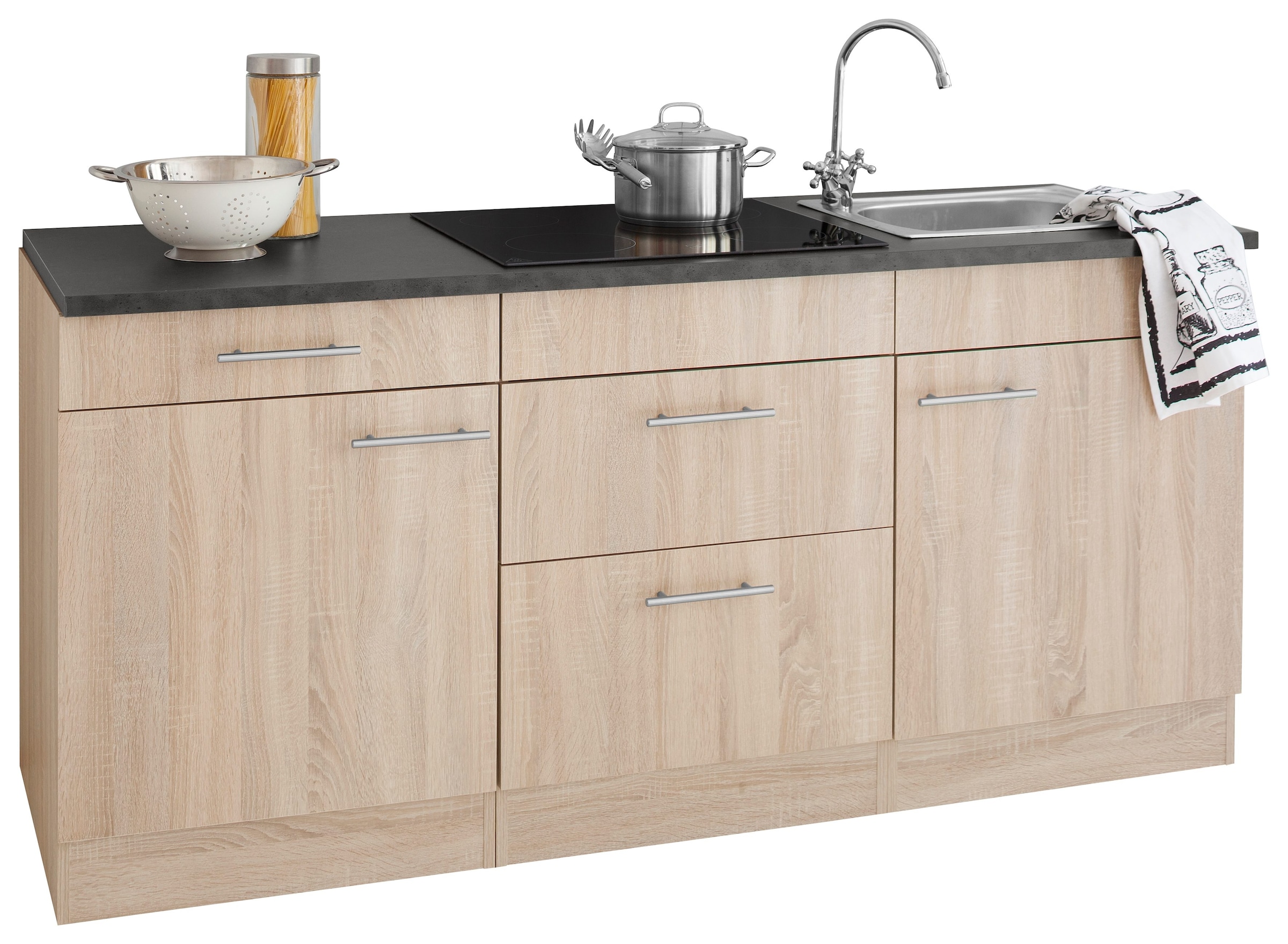 Held Mobel Kuchenzeile Toledo Mit E Geraten Breite 180 Cm Online Kaufen Otto