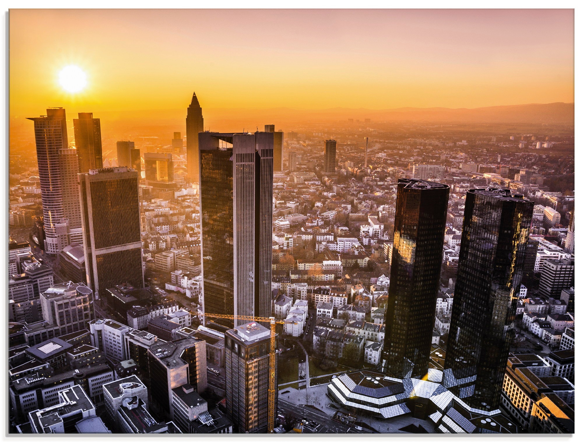 verschiedenen Deutschland, in St.), Raten I«, Panorama Größen am Artland »Frankfurt Main Glasbild auf (1 kaufen