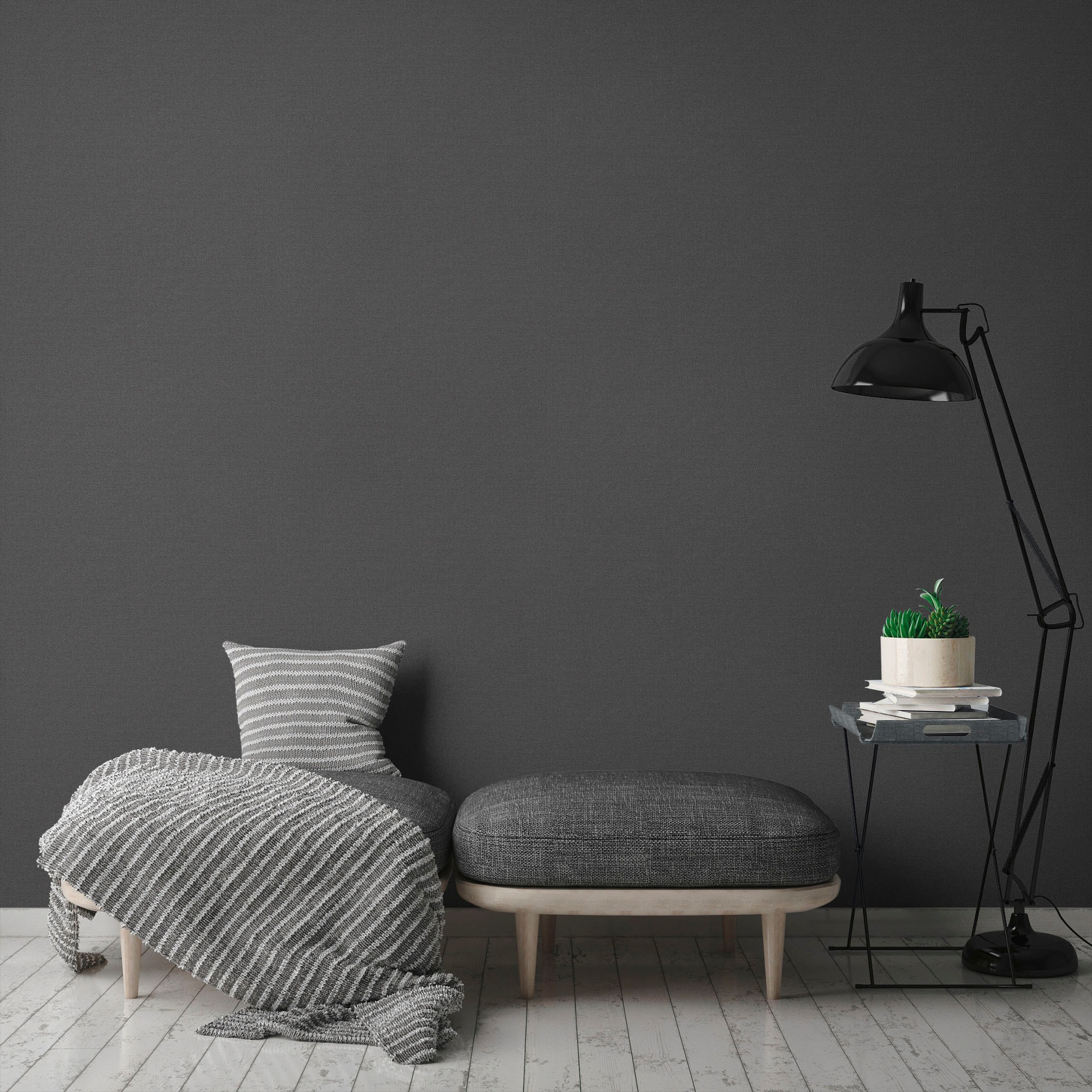 A.S. Création Vliestapete »Nara Einfarbig«, matt-gemustert-neutral, Unitapete Tapeten Wohnzimmer Schlafzimmer Küche modern Flur Design