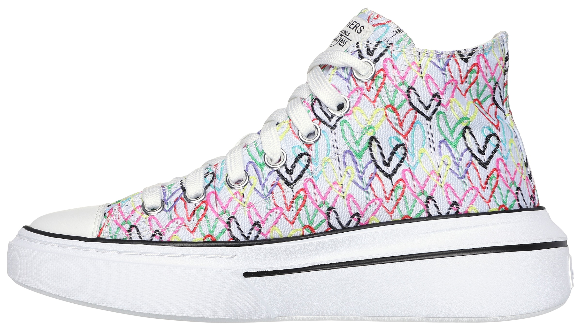 Skechers Sneaker »CORDOVA CLASSIC-LOVE LETTERS«, mit süßem Herzchenprint, Freizeitschuh, Halbschuh, Schnürschuh