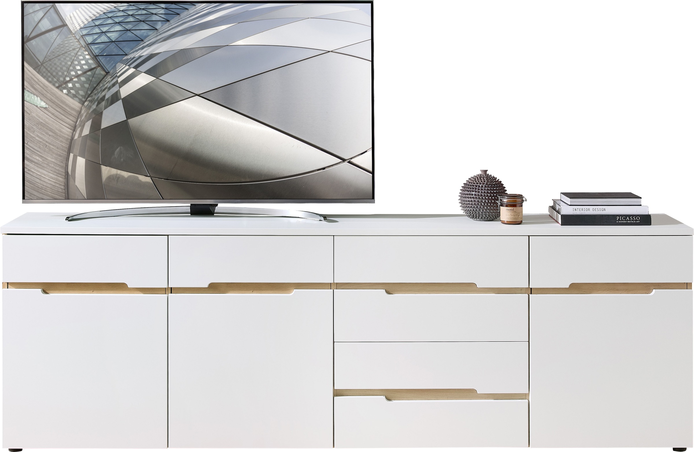 Innostyle TV-Board »TV-Board Memphis, 230x76x44cm (B/H/T)«, (1 St.), 3 türige, 4 Schubladen, 5 Böden