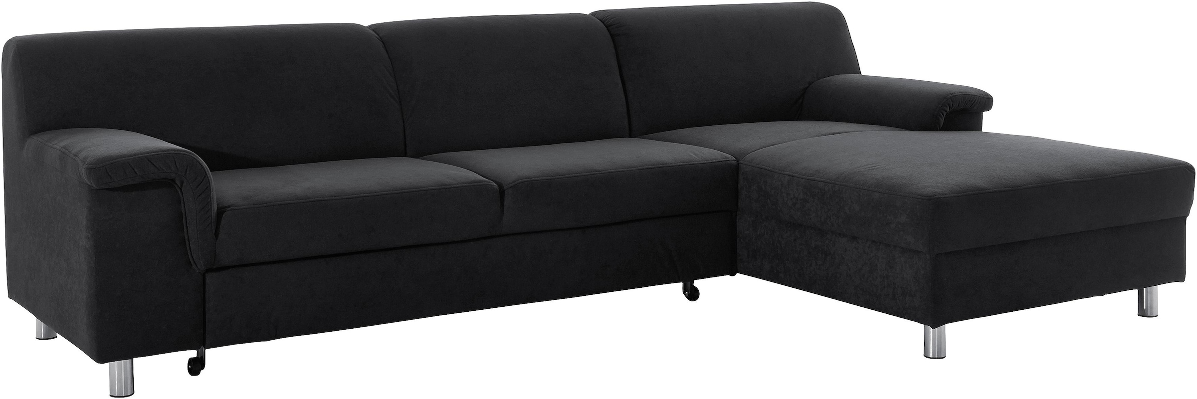 INOSIGN Ecksofa »Jamie, modern und elegant, Fußhöhe 9cm, L-Form,«, wahlweise mit Bettfunktion