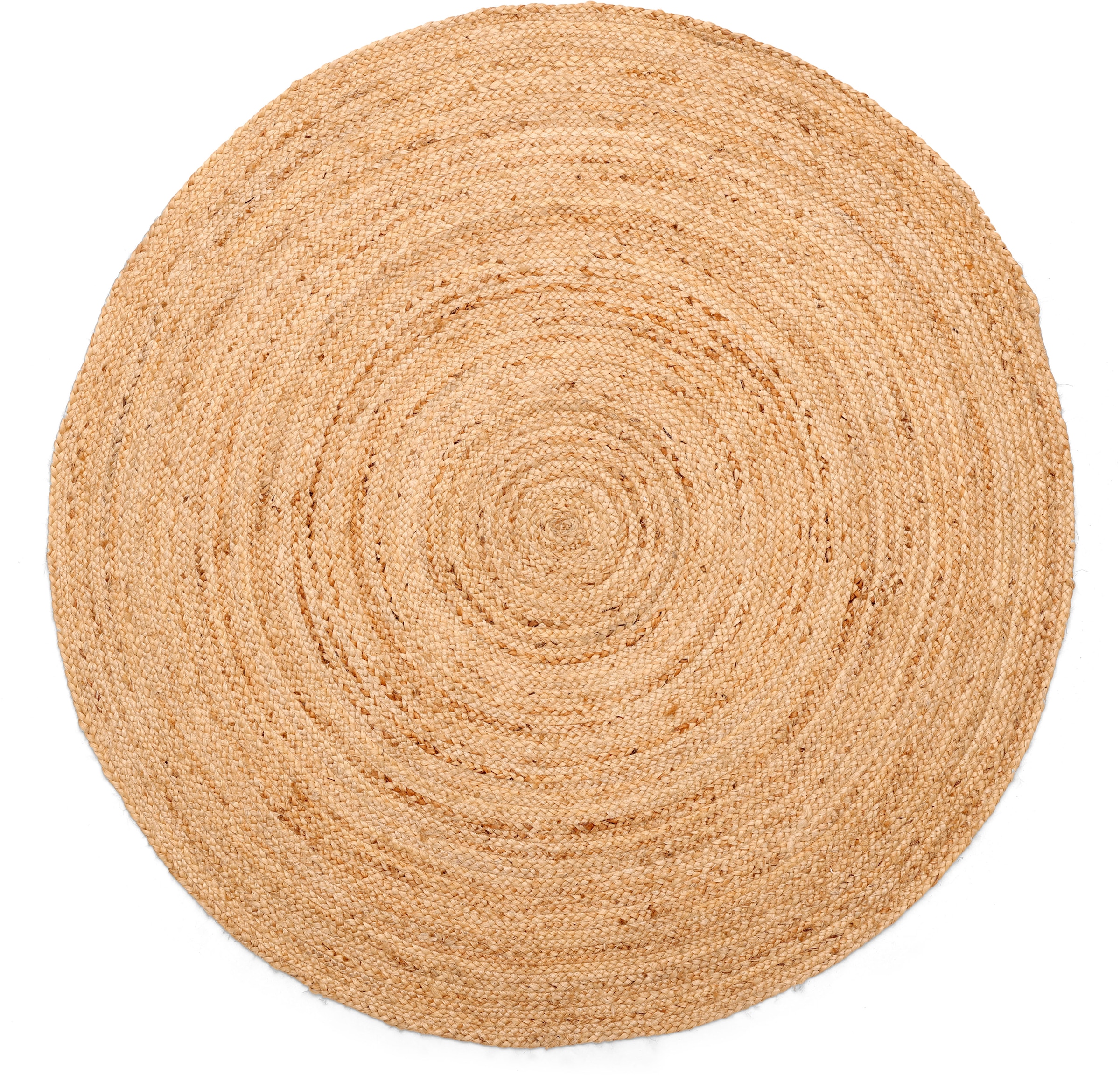 Myflair Möbel & Accessoires Teppich »Lola«, rund, 10 mm Höhe, Juteteppich, Wendeteppich, handgeflochten, 100% Naturfaser, Boho-Style