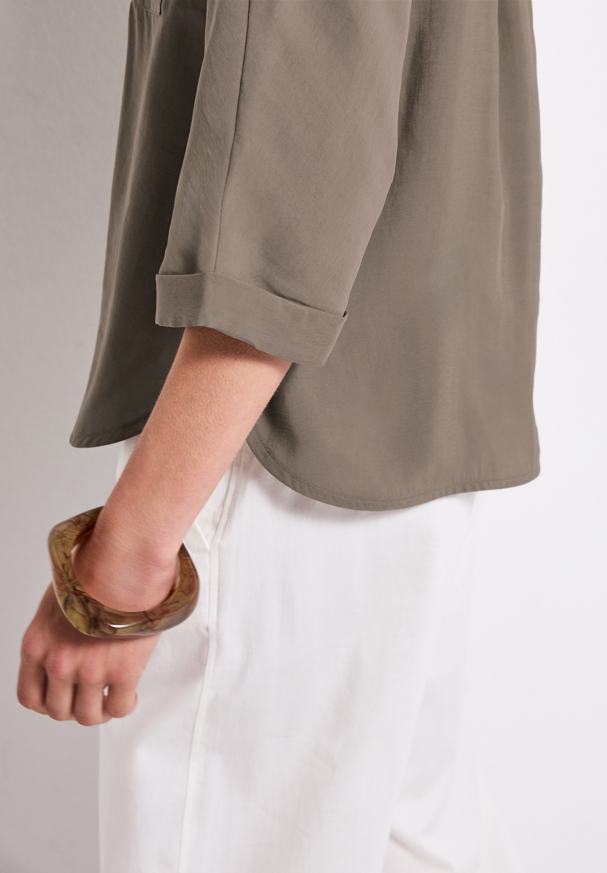 STREET ONE Hemdbluse, mit Brusttasche