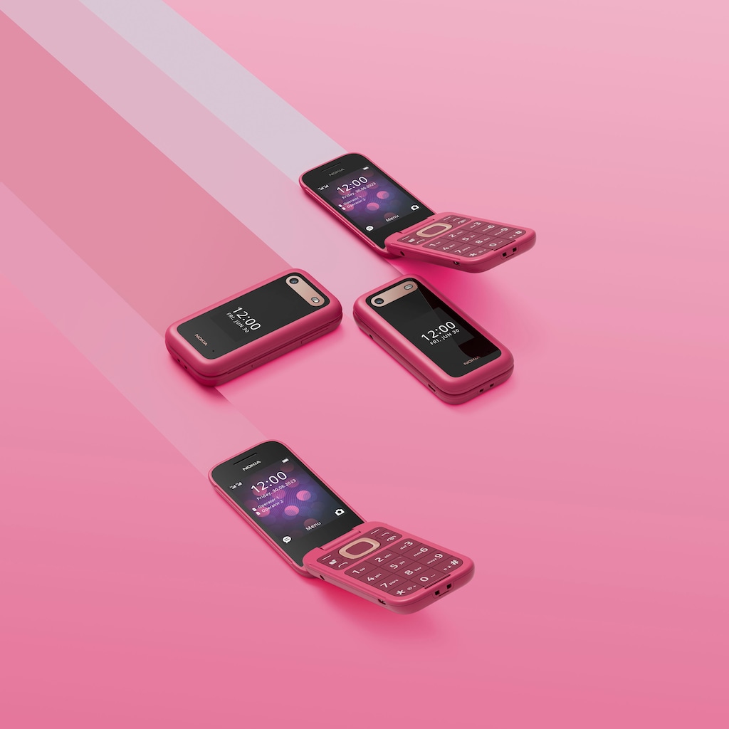 Nokia Klapphandy »2660 Flip«, rosa, 7,11 cm/2,8 Zoll, 0,13 GB Speicherplatz, 0,3 MP Kamera