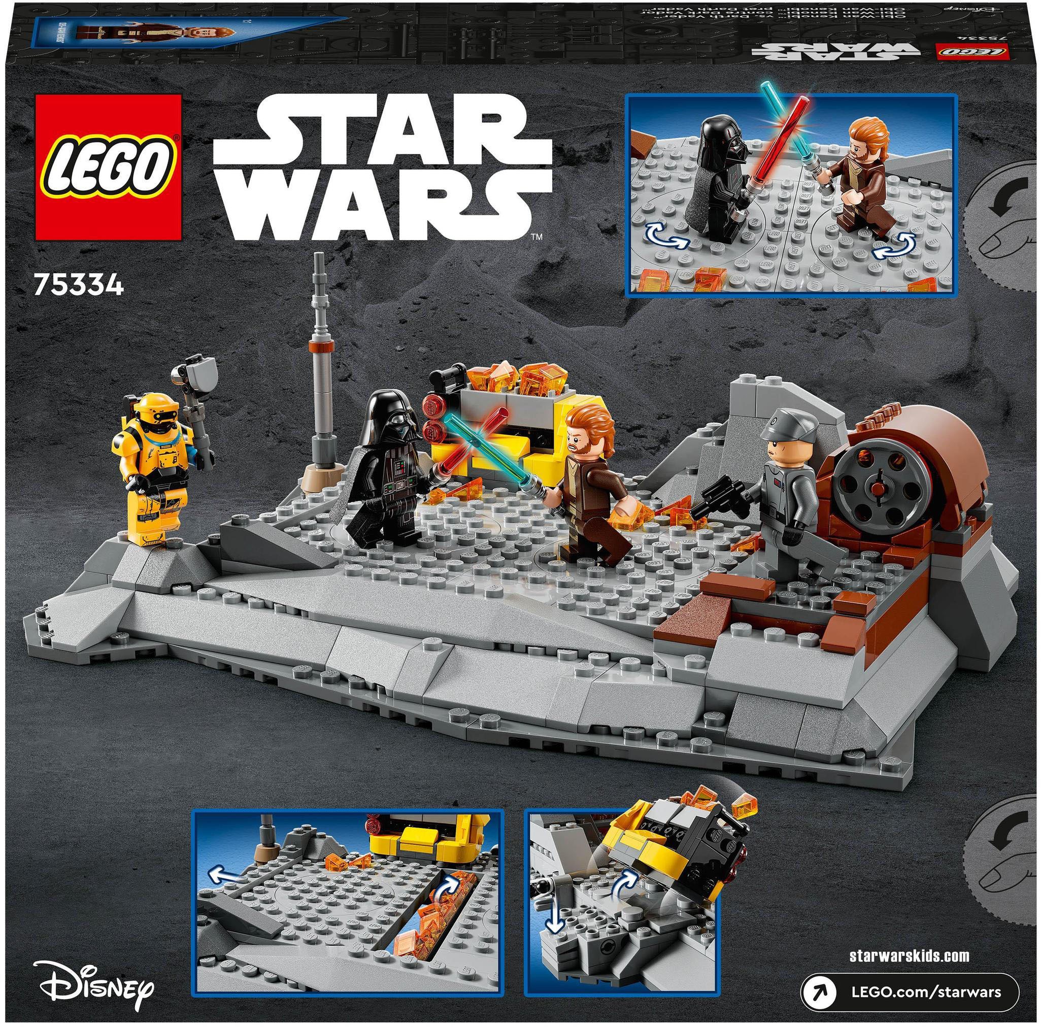 LEGO® Konstruktionsspielsteine »Obi-Wan Kenobi™ vs. Darth Vader™ (75334), LEGO® Star Wars™«, (408 St.), Made in Europe