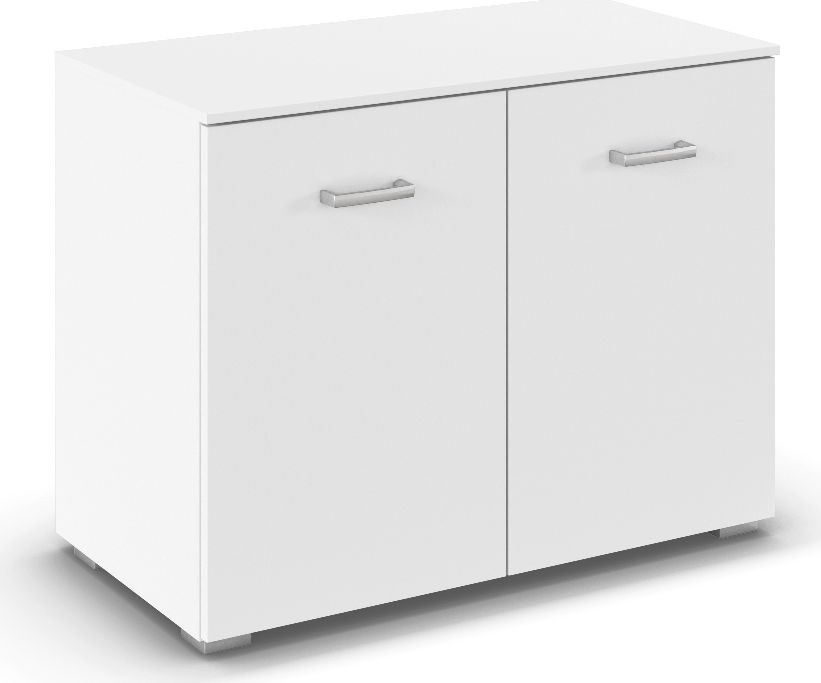 rauch Kommode »Gamma« Breite 80 cm / Höhe 61 cm, verschiedene Griffvarianten/-Farben,  mit 2 Türen, verstellbaren Böden und viel Stauraum MADE IN GERMANY