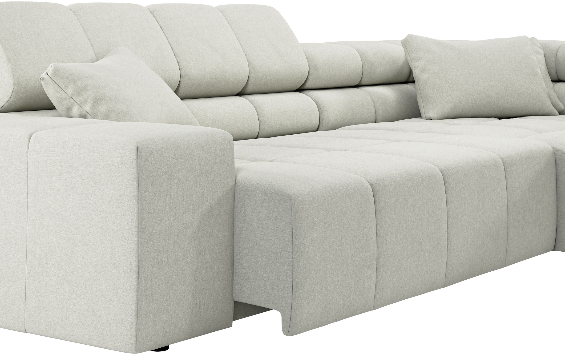 INOSIGN Ecksofa »Ancona incl. Kopfteilverstellung, OTTOs Choice, Breite 319cm, L-Form«, wahlweise motorische Sitztiefenverstellung, auch in Cord + Easy Care