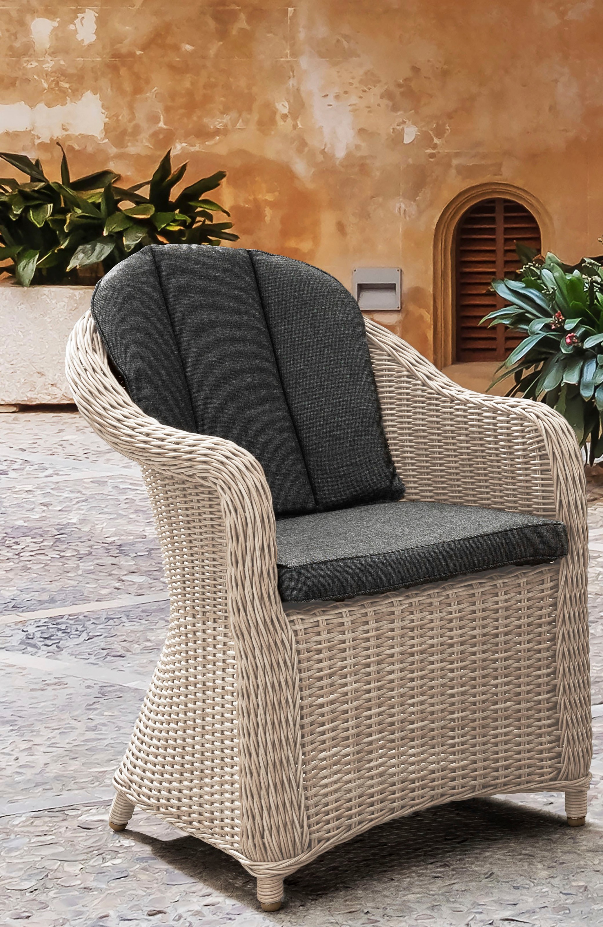 Destiny Balkonset »MALAGA« 2x Sessel, 1x Beistelltisch, inkl. Auflagen, 7 S günstig online kaufen