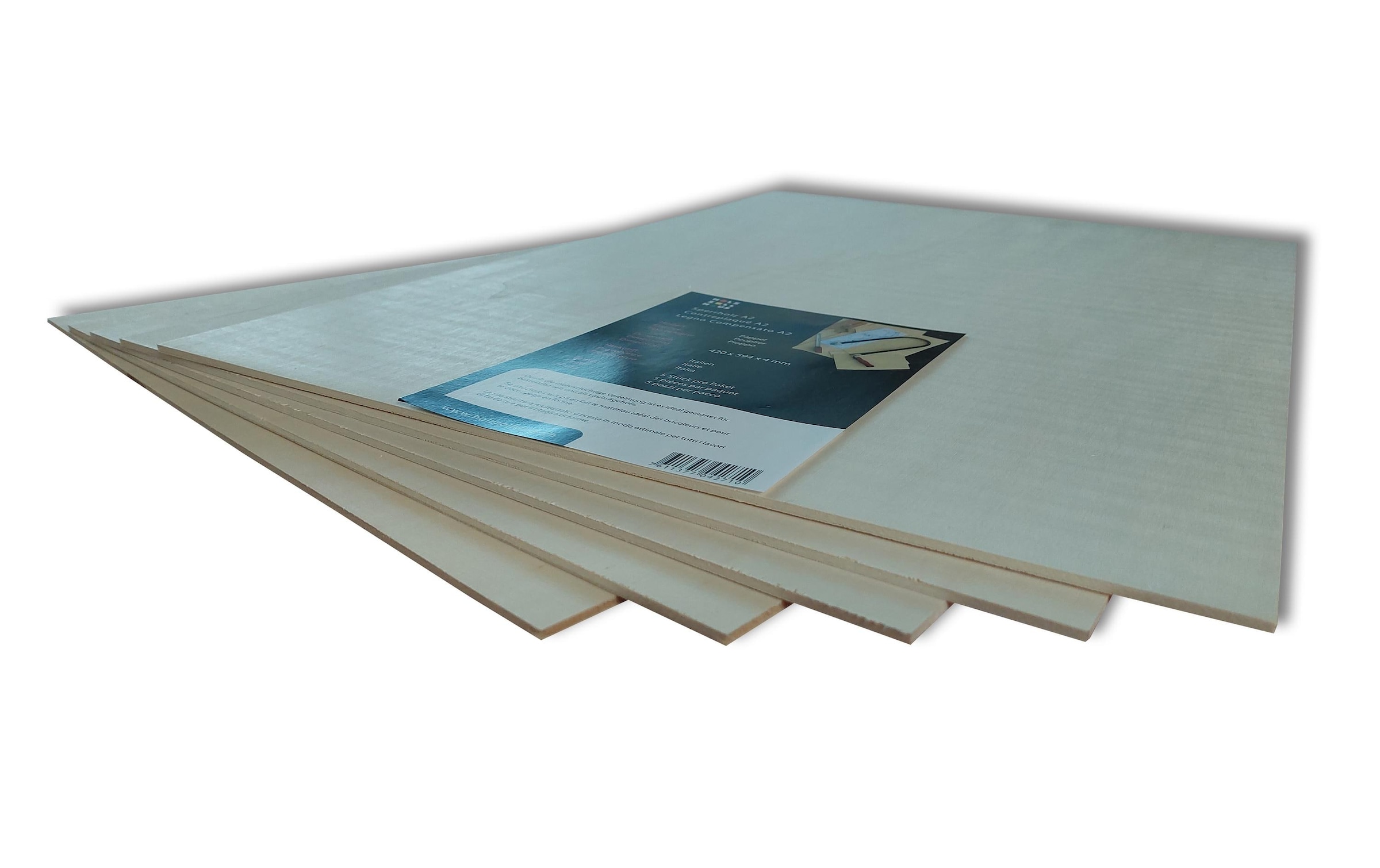 Holz Zollhaus Bastelnaturmaterial »A2, 5er Set« Holzart: Pappel (Italien)
