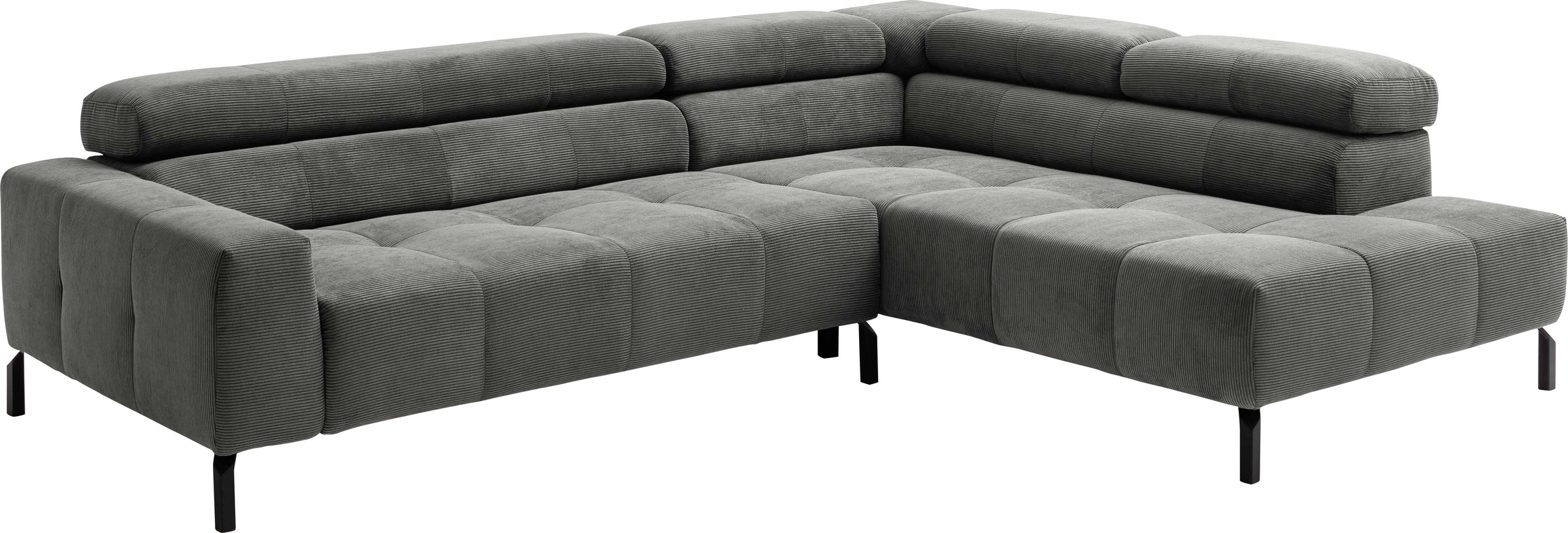 Places of Style Ecksofa »Cleveland, L-Form, incl. Kopfteilverstellung, Brei günstig online kaufen