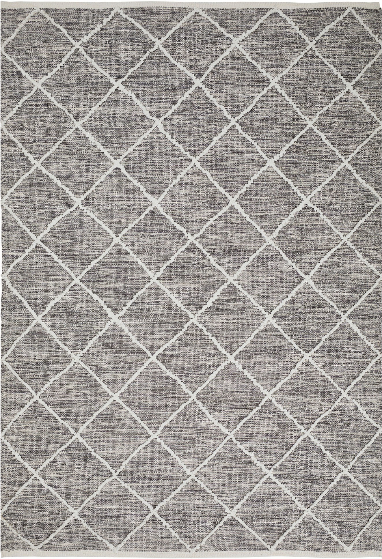 LUXOR living Teppich »Pantin«, rechteckig, 8 mm Höhe, Handweb, Flachgewebe, reine Baumwolle, handgewebt, Rauten Design
