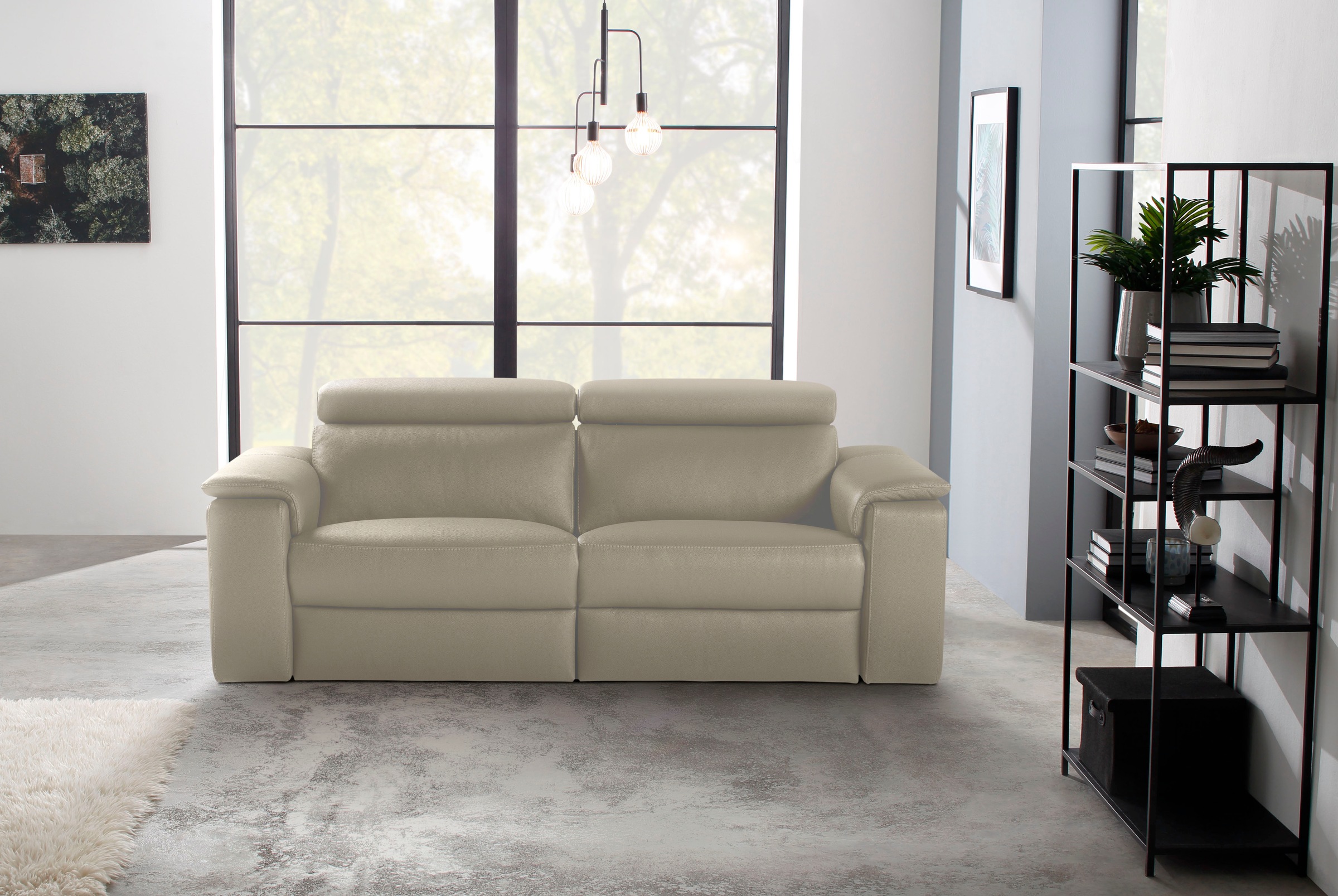 Nicoletti Home 3-Sitzer »Seattle«, Breite 205 cm, wahlweise mit Relaxfunkti günstig online kaufen