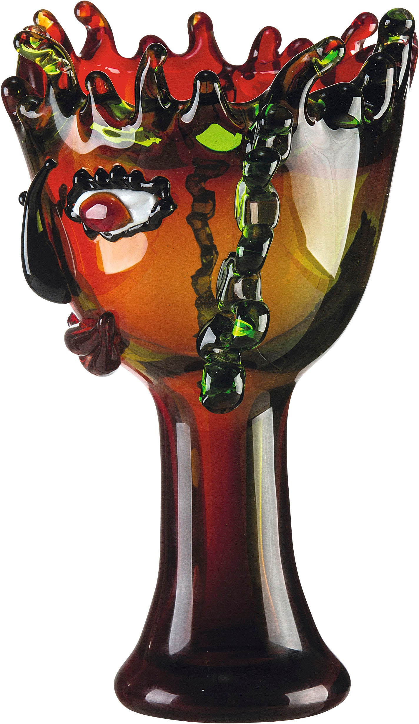 Casablanca by Gilde Tischvase »Visual«, (1 St.), dekorative Vase aus Glas, Blumenvase