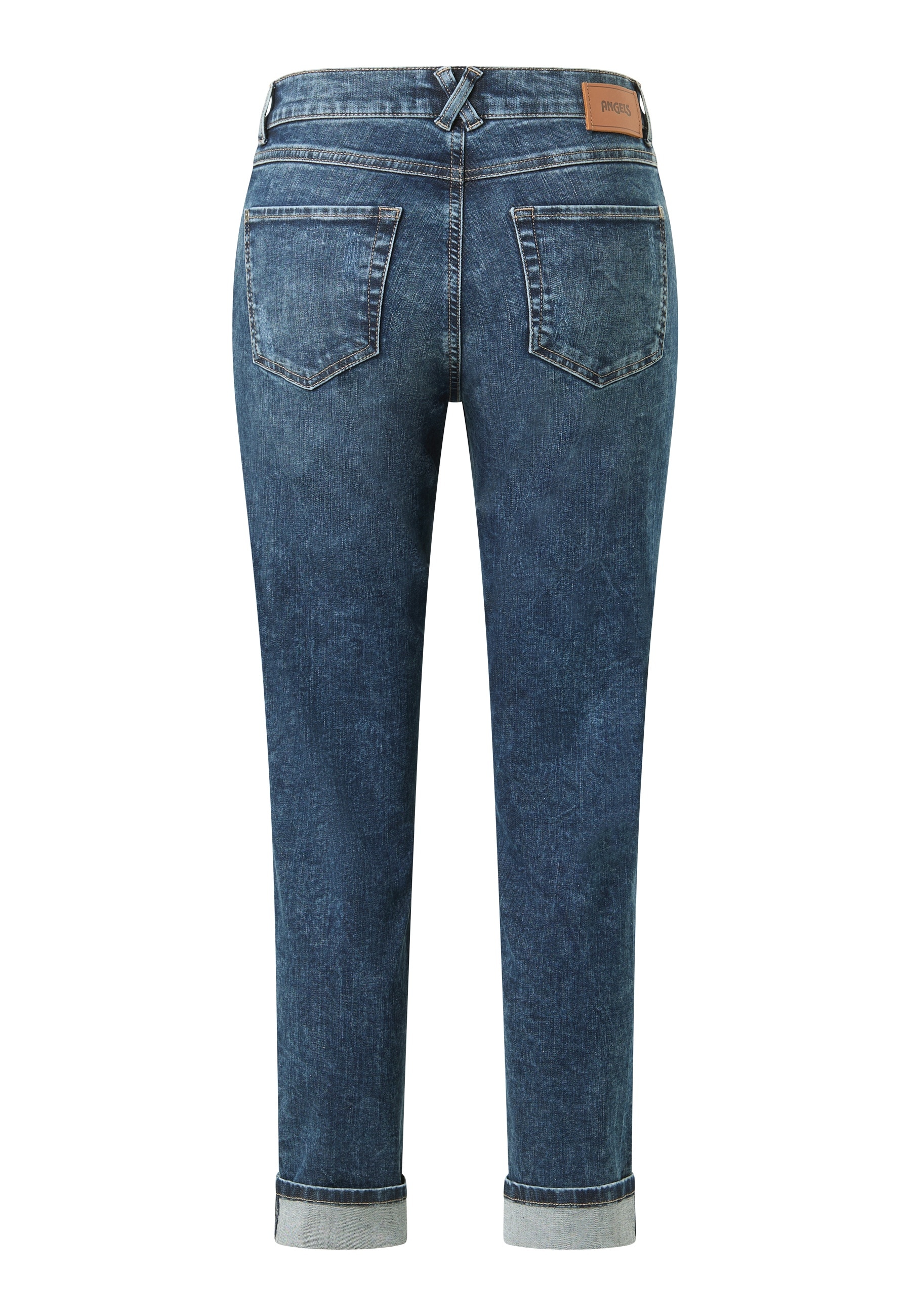 ANGELS 7/8-Jeans »DARLEEN SPARKLE« mit Umschlagsaum, STRAIGHT, Stretch-Denim