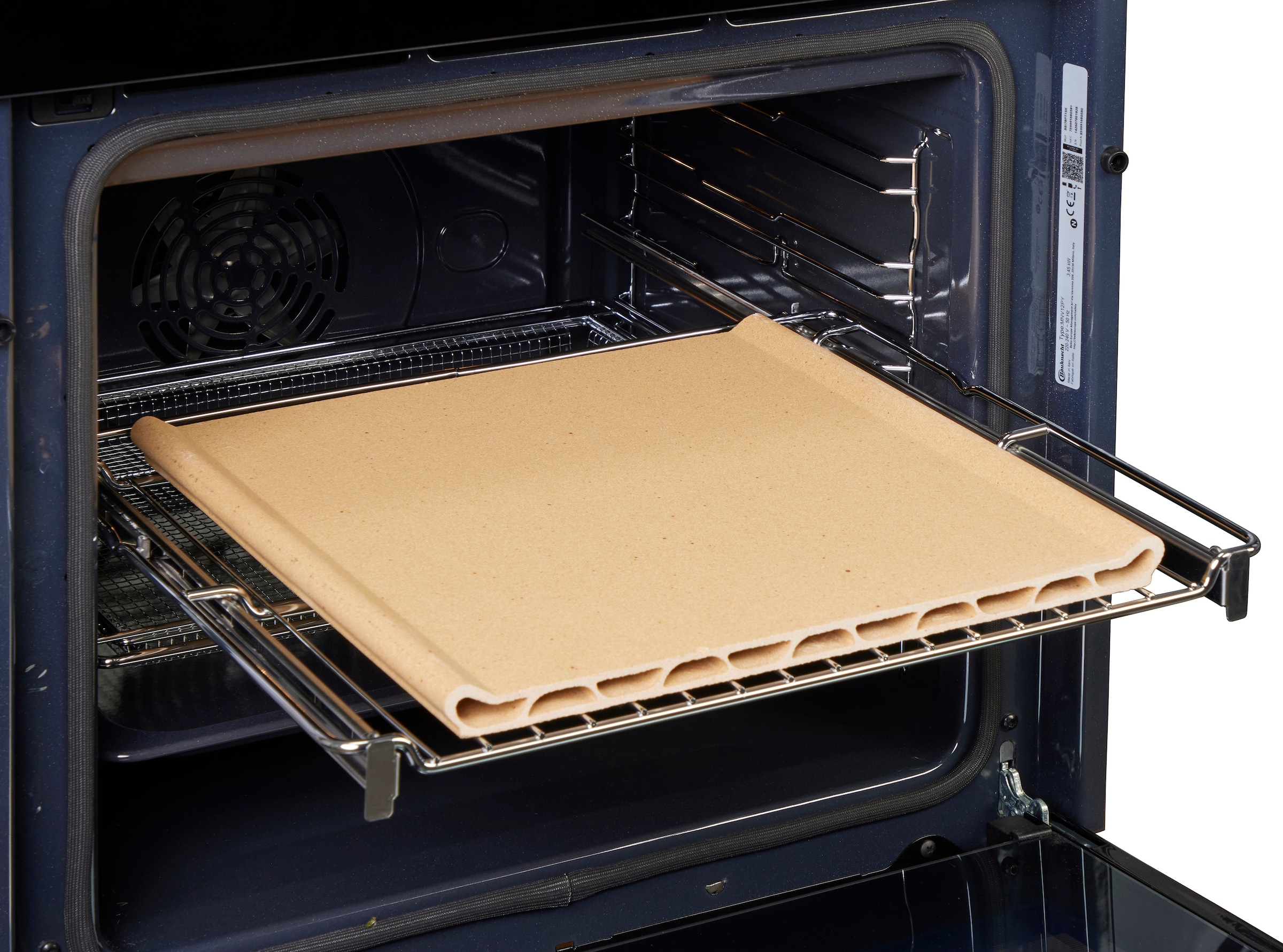 BAUKNECHT Backofen »BBI7 310C PIZZA« mit 1-fach-Teleskopauszug mit Pyrolyse-Selbstreinigung Restaurant-Pizza daheim: 310°C Pizza-Funktion inkl. Pizzastein