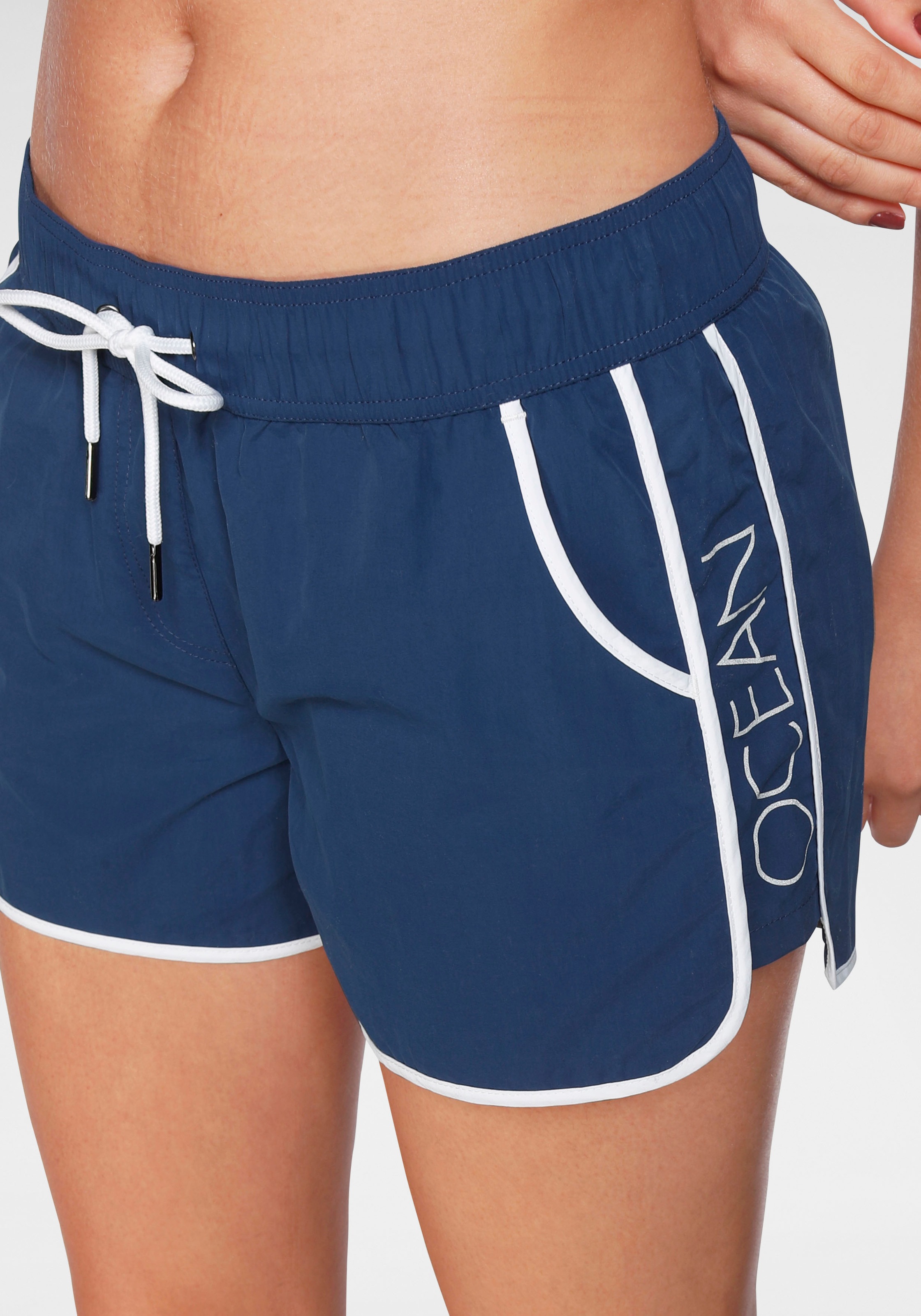 3. Bild von Ocean Sportswear Boardshorts »zum Baden & Surfen«, mit reflektierendem Druck