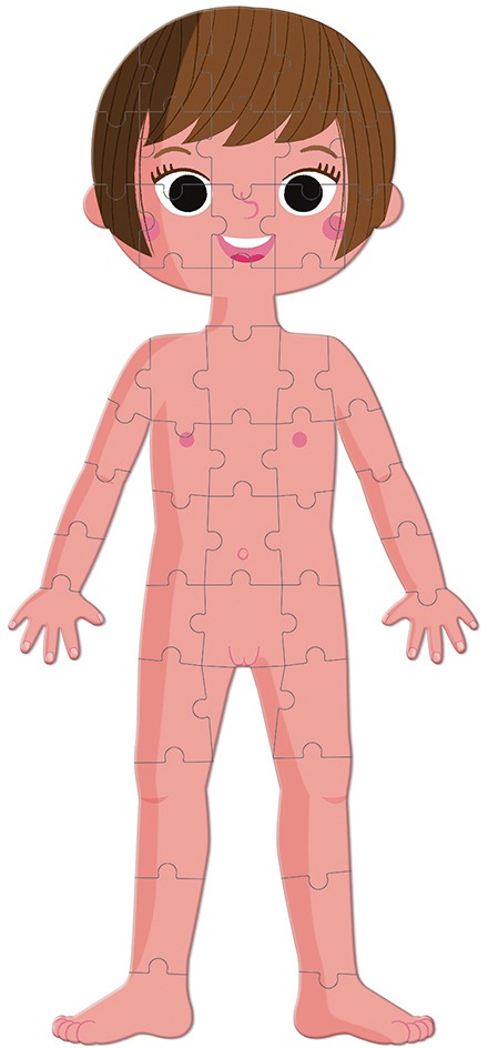 Janod Konturenpuzzle »Der menschliche Körper«