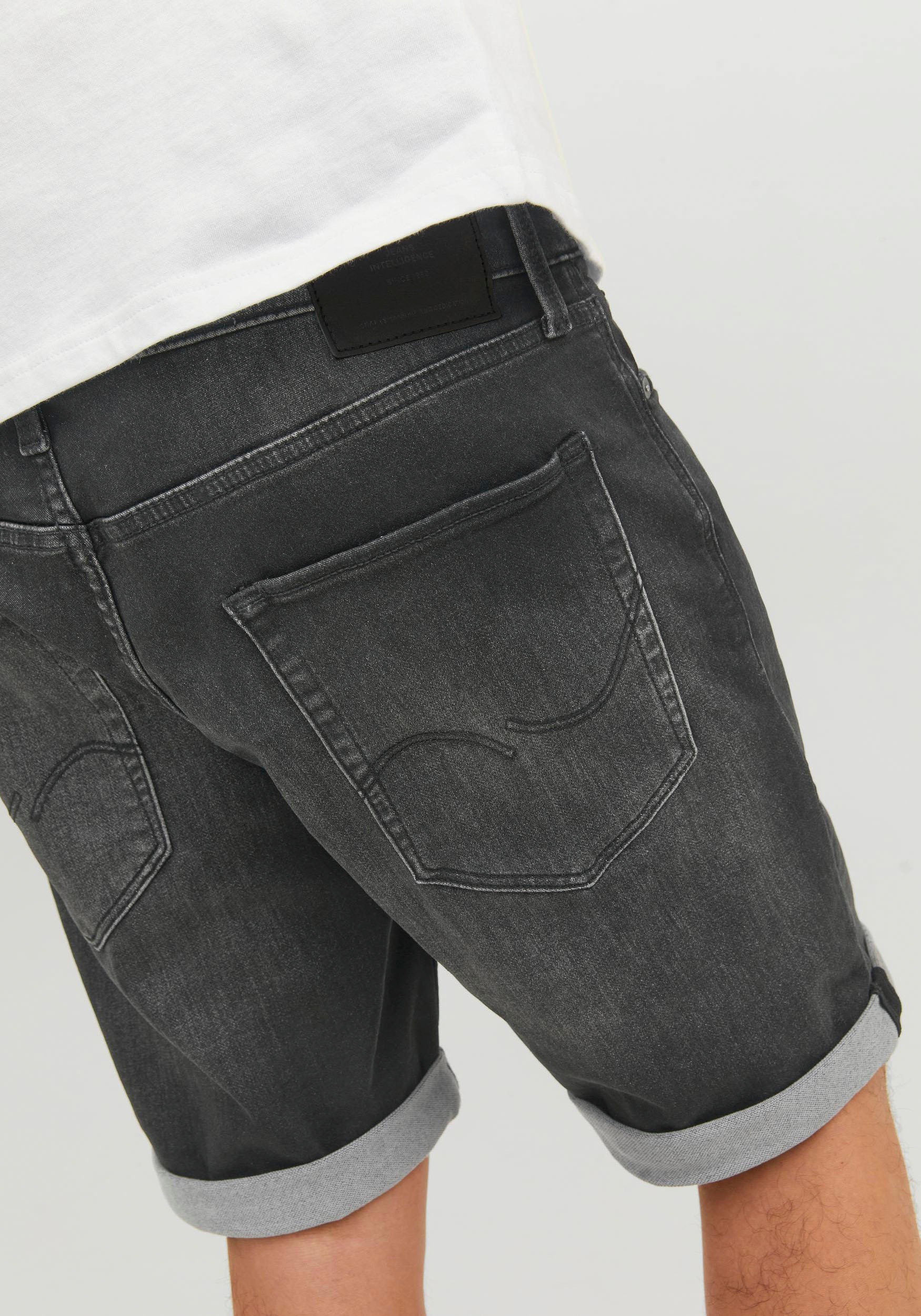 3. Bild von Jack & Jones Jeansshorts »JJIRICK JJICON SHORTS GE 604 I.K SN«, mit Umschlagsaum