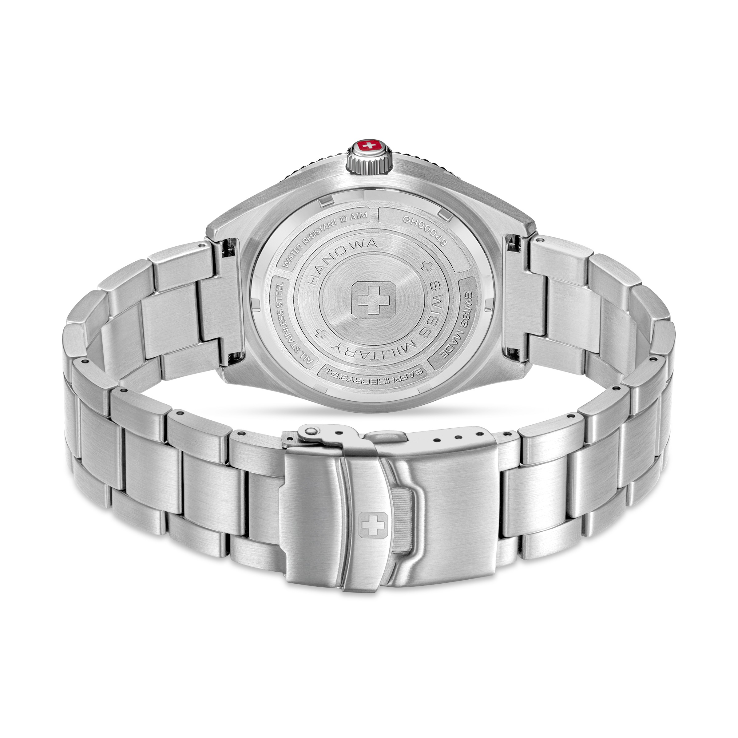 Swiss Military Hanowa Quarzuhr »Nomad« Armbanduhr, Herrenuhr, Swiss Made, Edelstahlarmband, analog, Tag