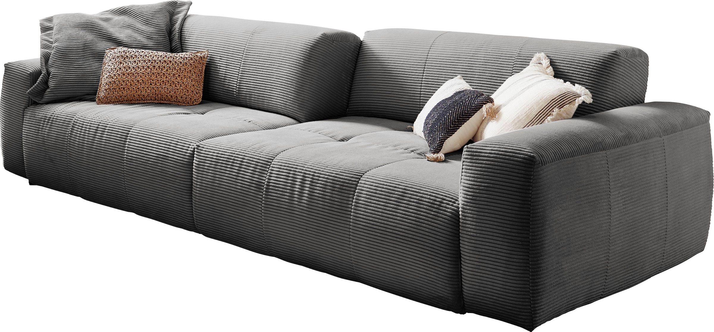 3C Candy Big-Sofa »Yoshy«, online kaufen in Bezug durch Sitztiefen verstellbare Cord Rückenlehne, Zwei