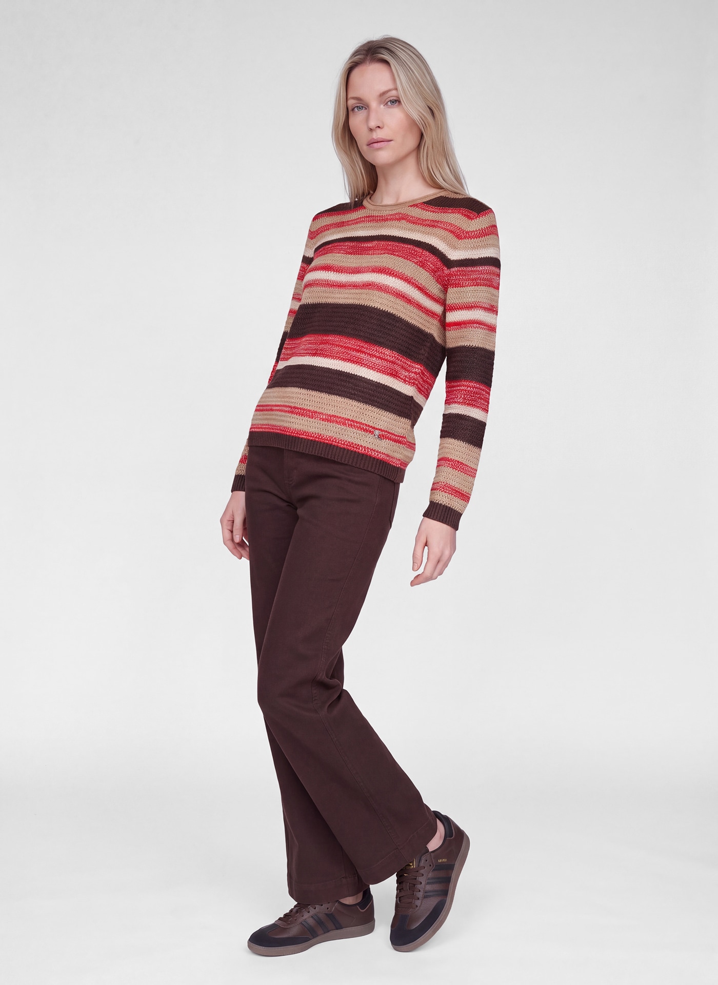 Rabe Strickpullover im Streifen-Look