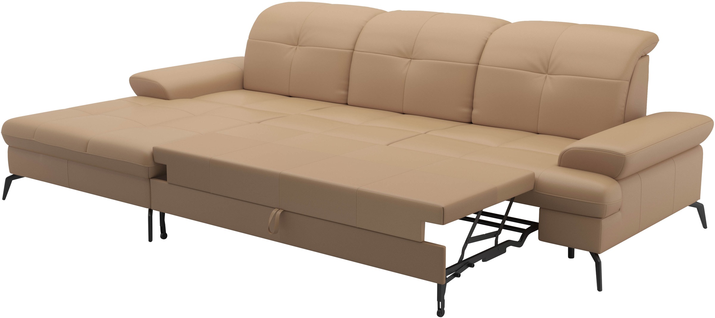 sit&more Ecksofa »Amica, L-Form, inkl. Sitztiefenverstellung & Armteilverstellung«, wahlweise mit Bettfunktion, Bettkasten und Kopfteilverstellung