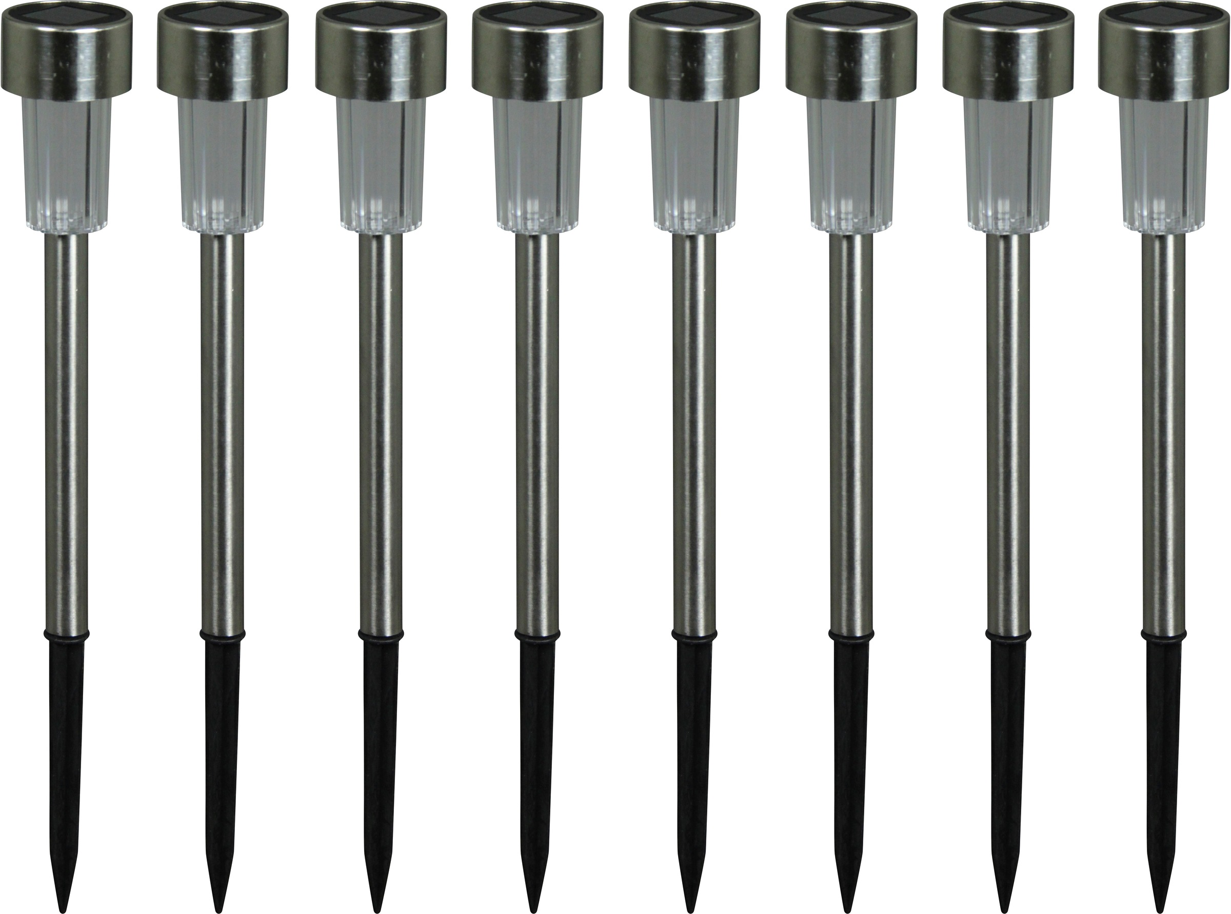 LUXFORM Gartenleuchte »Siena - Solar-Gartenlampe - 8 Stück - Silber«, Leuch günstig online kaufen
