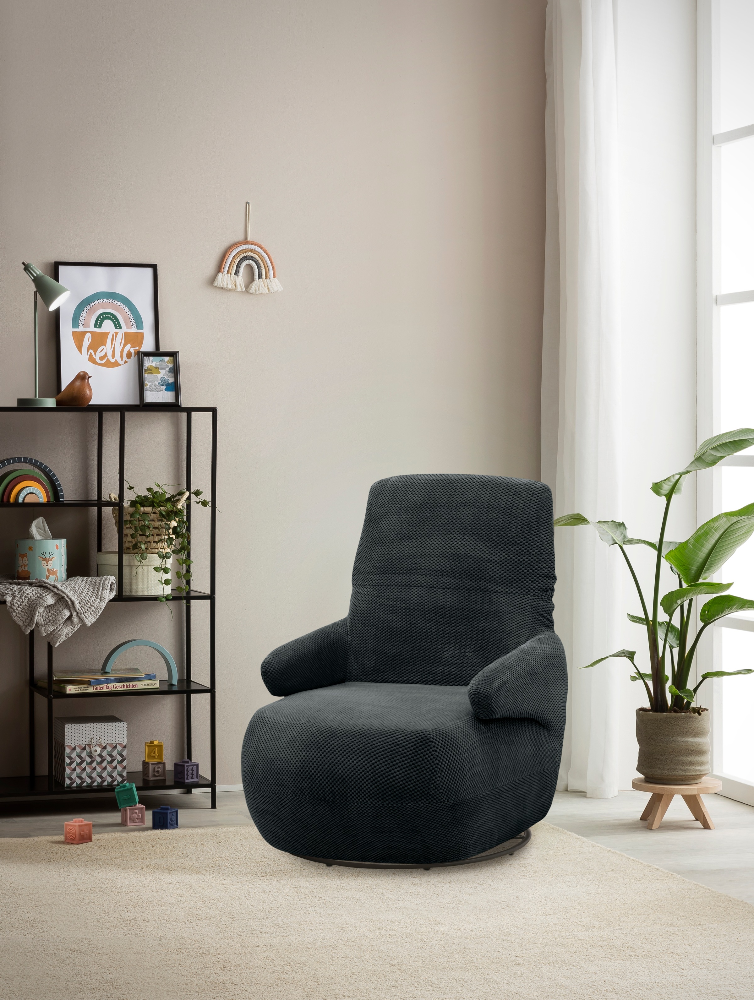 DOMO collection Sessel »700015 mit Rückenverstellung und Drehfunktion«, wah günstig online kaufen