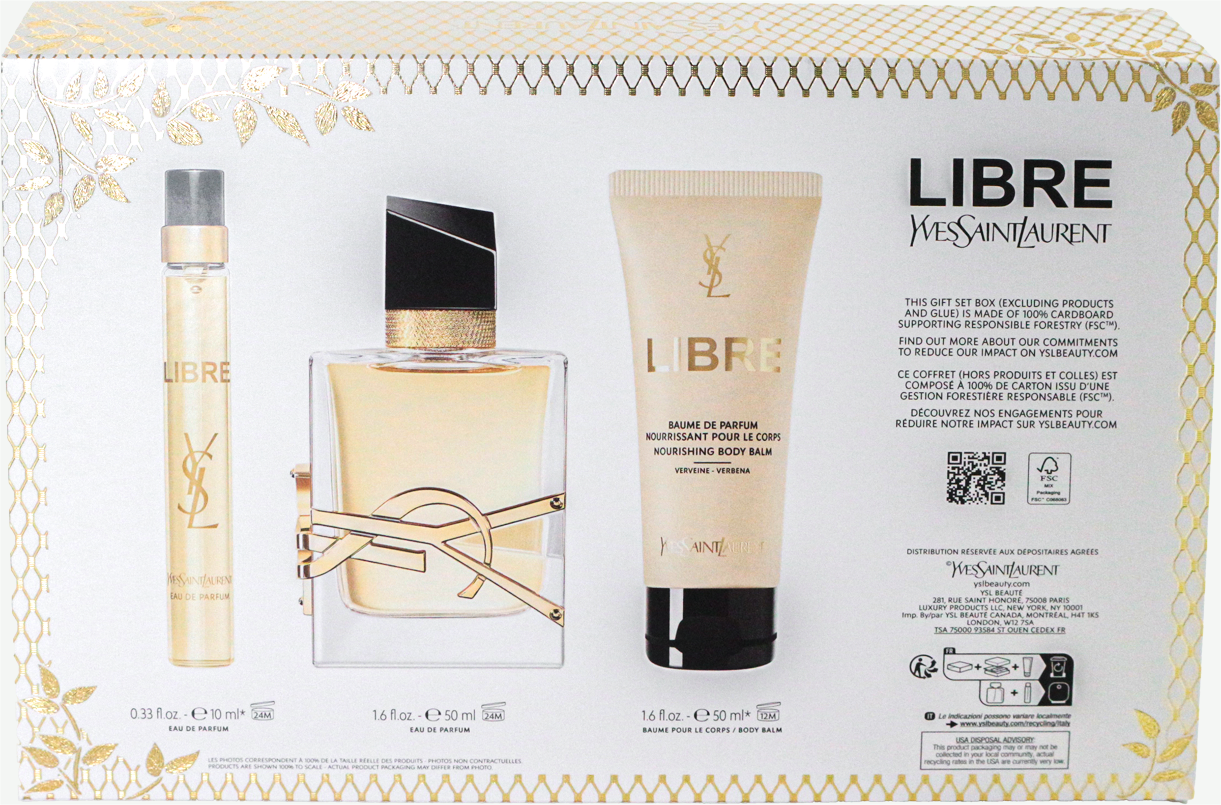 YVES SAINT LAURENT Duft-Set »Yves Saint Laurent Libre«, (Set, 3 tlg., 3er-Pack), mit sinnlichen Nuancen