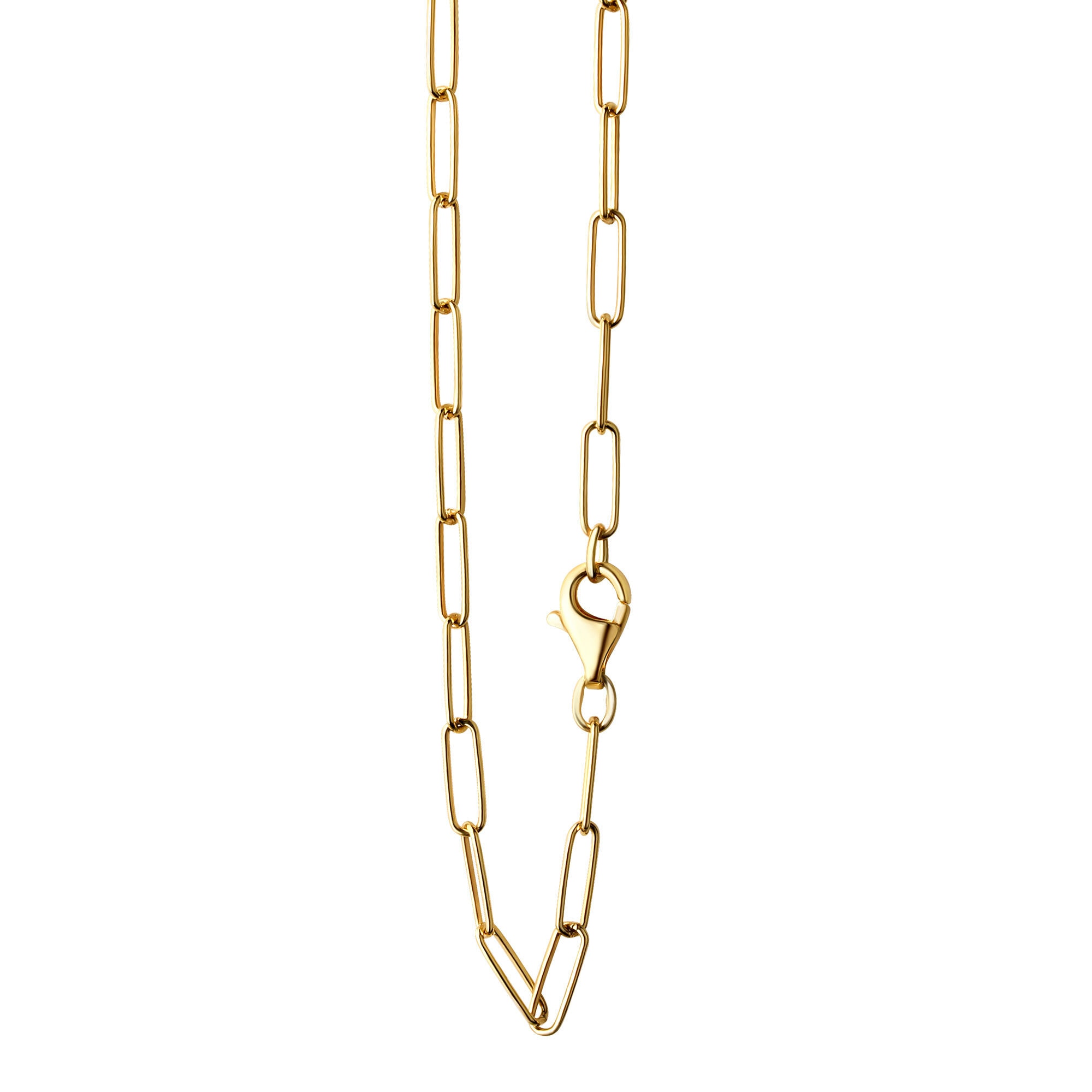 Vivance Collierkettchen »925/- Sterlingsilber vergoldet Gliederkette glanz 55 cm«