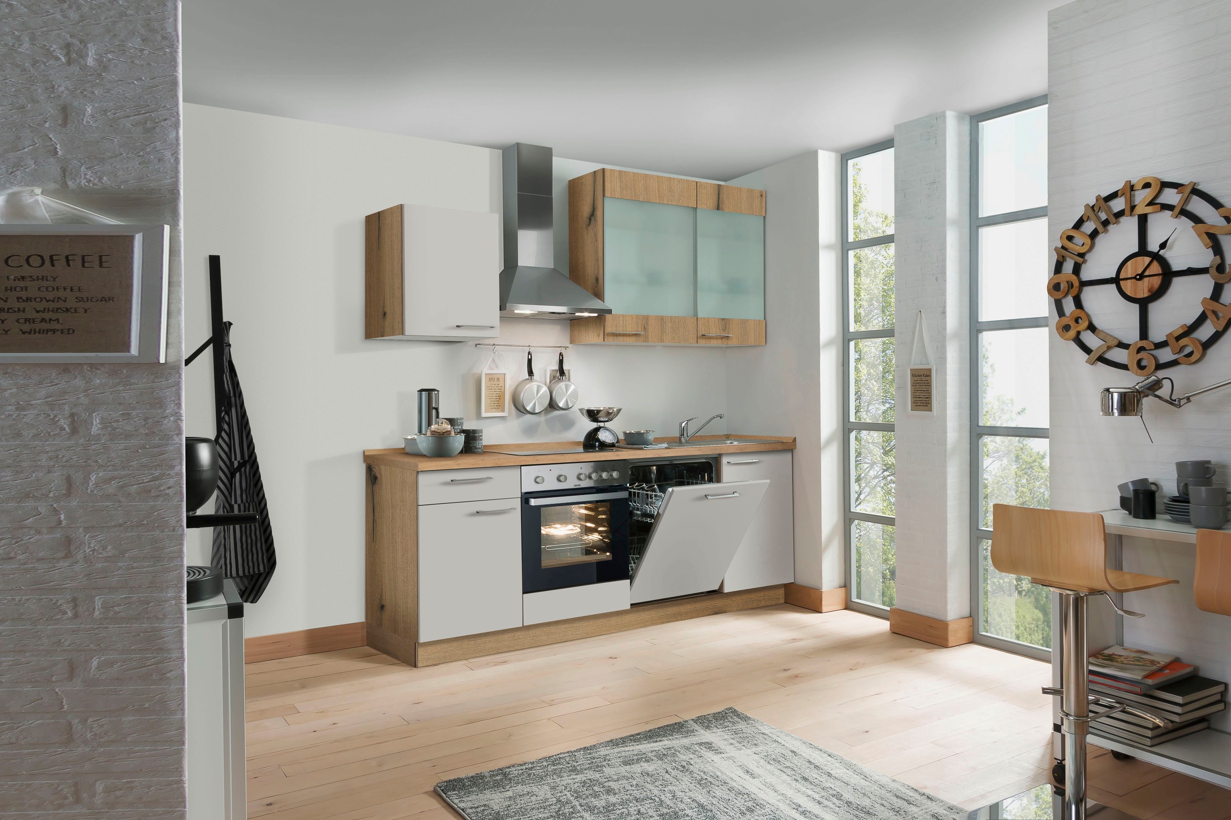 KOCHSTATION Küchenzeile »"KS-Trea", wahlw. mit E-Geräten & Geschirrspüler« günstig online kaufen