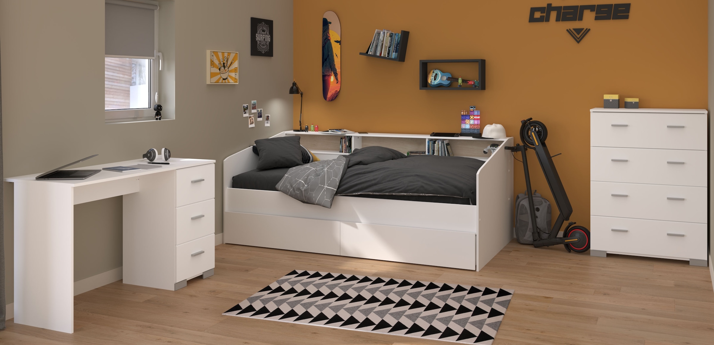Parisot Jugendzimmer-Set »Parisot Kinderzimmer, 4-tlg. - Sleep 44«, (5 tlg.)