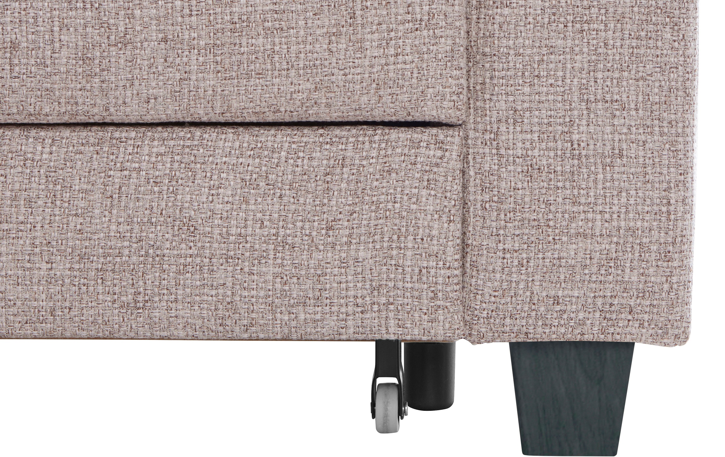 TRENDMANUFAKTUR Ecksofa »Chamber, zeitlos und modern, bequem mit hohem Sitzkomfort, L-Form«, inklusive einer Kopfstütze, wahlweise mit Schlaffunktion