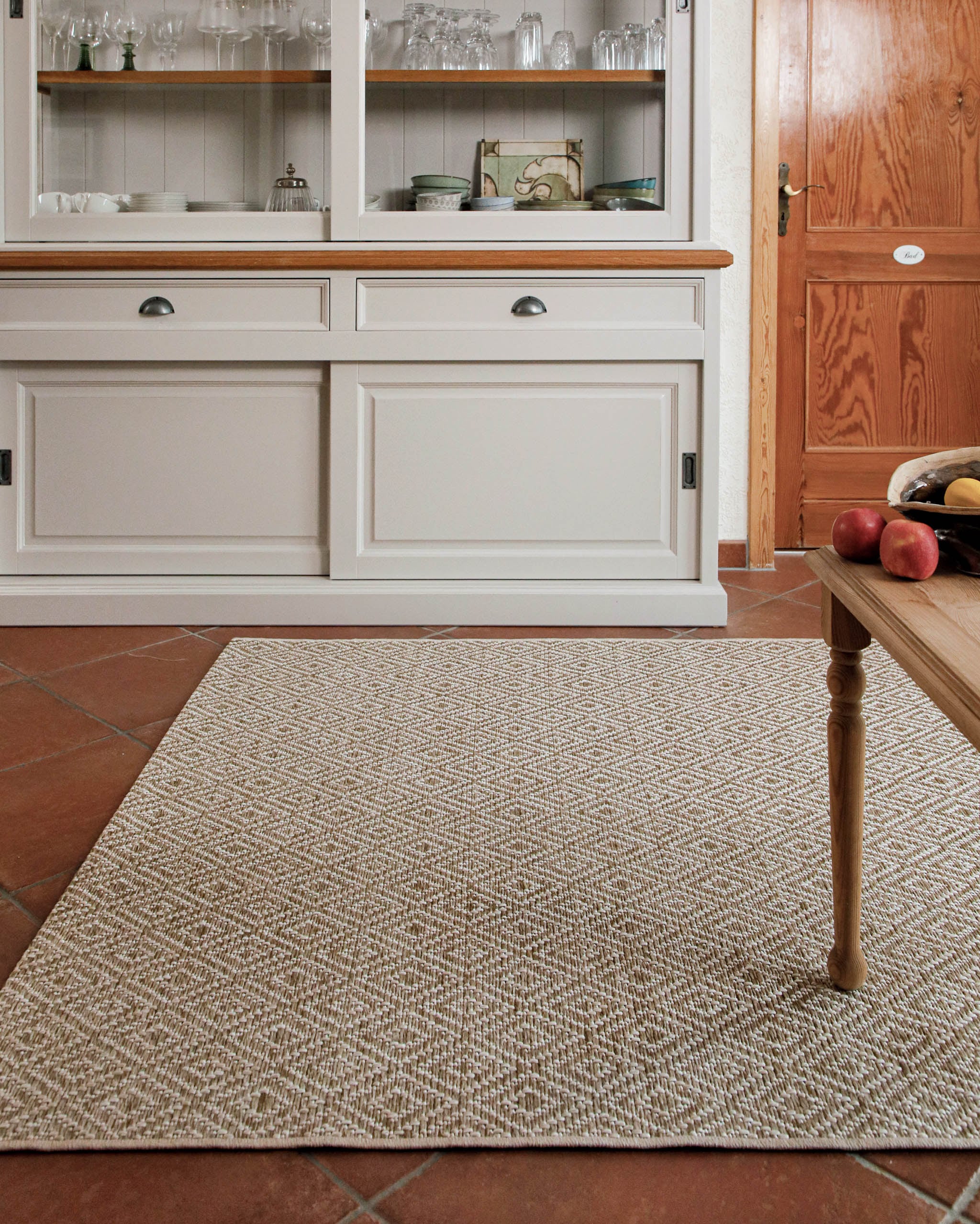 Wecon home Teppich »Buhai« rechteckig 3 mm Höhe ultraflacher Schmutzfangläufer, rutschfest, waschbar, wetterfest