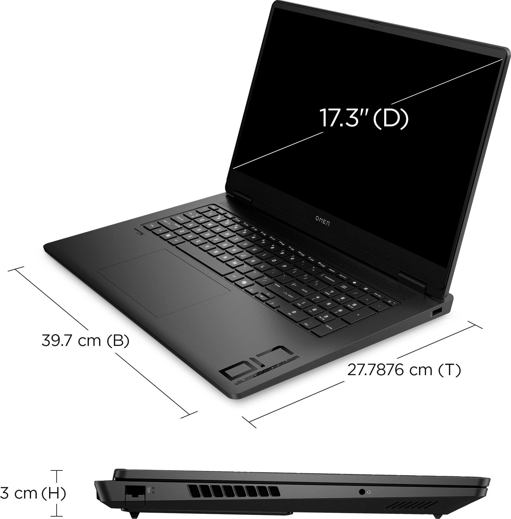 HP Gaming-Notebook »OMEN 17-db AMD«, 43,94 cm, / 17,3 Zoll, AMD, Ryzen™ AI 7, GeForce RTX 5070, 1000 GB SSD