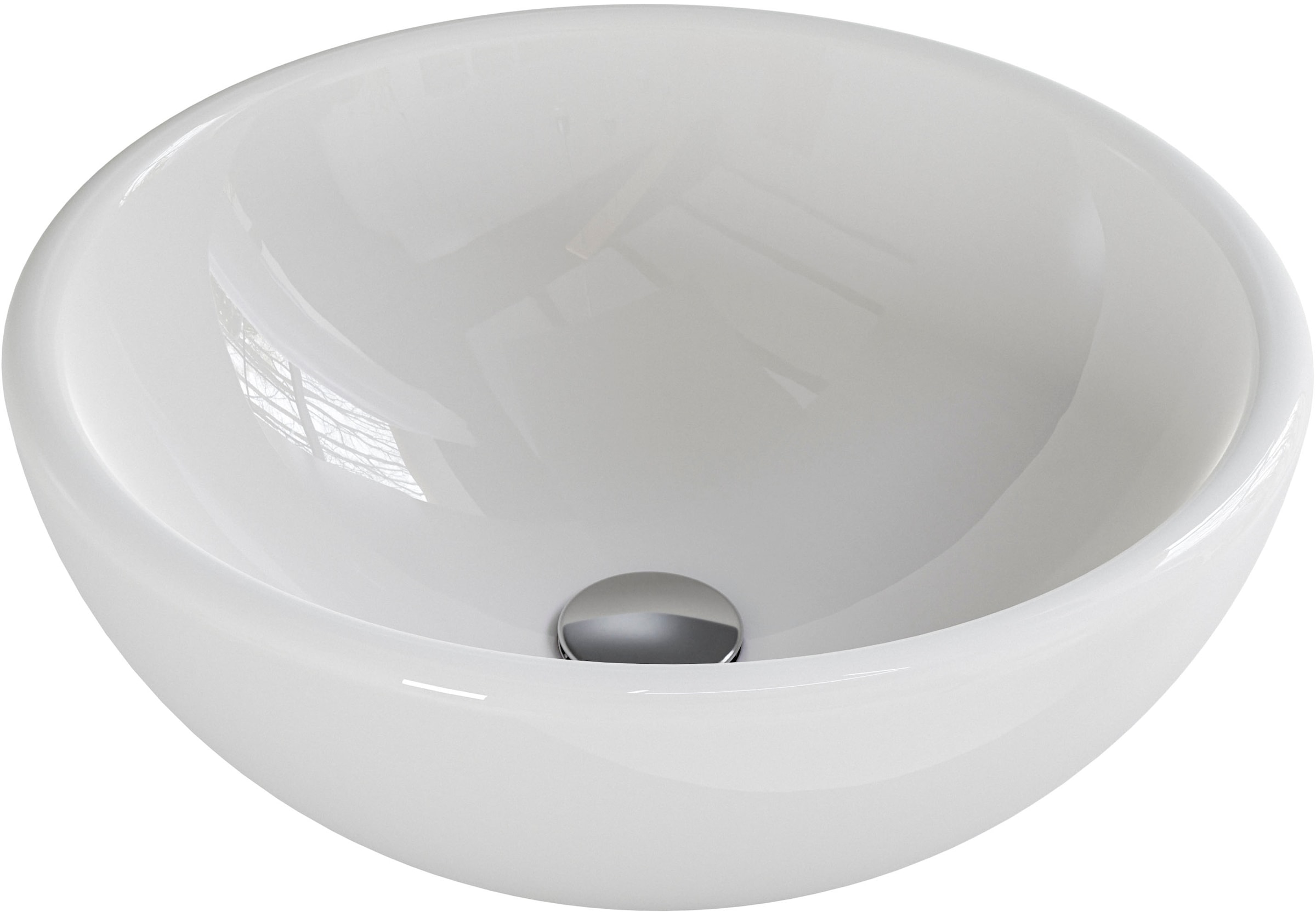 Saphir Waschtisch »Serie 6915 Waschschale mit Unterschrank für Gästebad, Gäste WC«, 61 cm mit Keramik-Aufsatzbecken, 1 Tür und 1 Fach