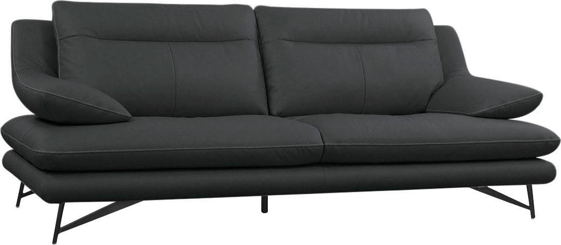 CALIA ITALIA 3-Sitzer »Cezanne, italienisches Design trifft erstklassigen Sitzkomfort, Leder«, Edles Designsofa in besonders langlebigen & pflegeleichten Lederarten