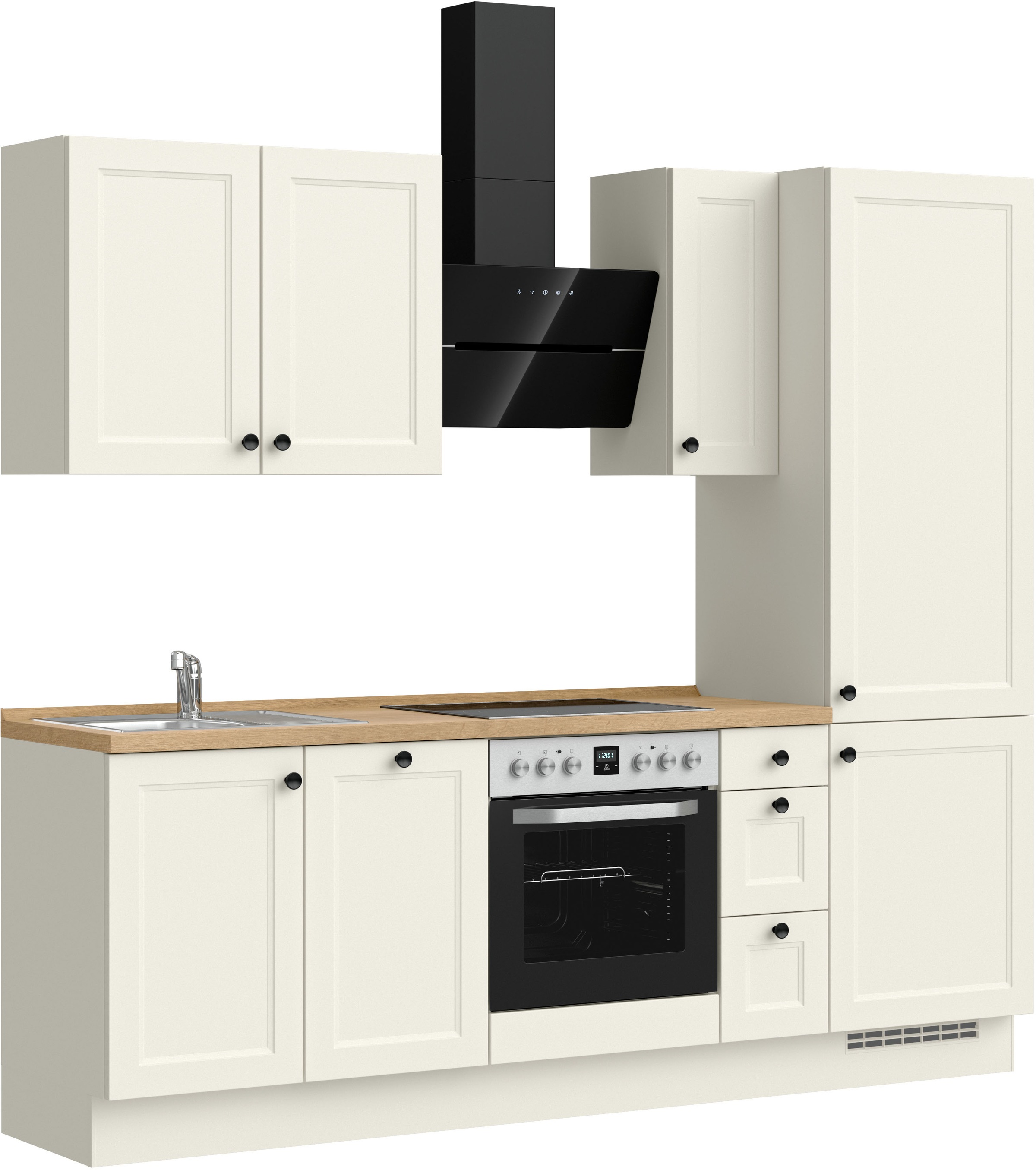 nobilia® Küchenzeile »"Cascada II"«, vormontiert, Breite 240 cm, Ausrichtun günstig online kaufen