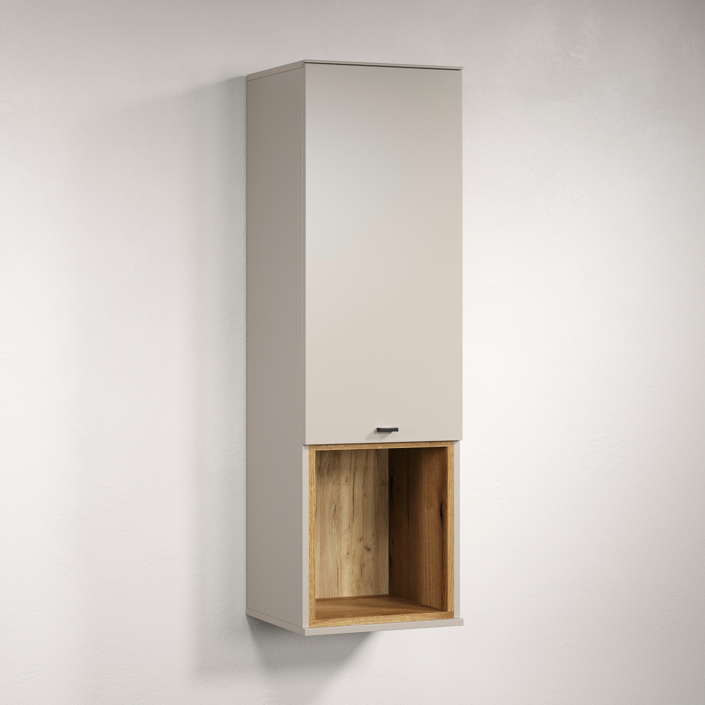 Places of Style Hängevitrine »San Pedro«, (1 St.), Hängeschrank mit Metallgriff - (B/T/H) 40/37/130 cm