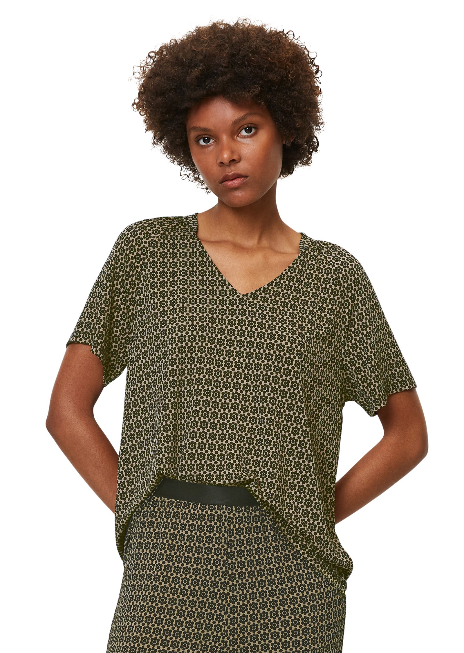 Marc O'Polo T-Shirt »mit Allover-Print«
