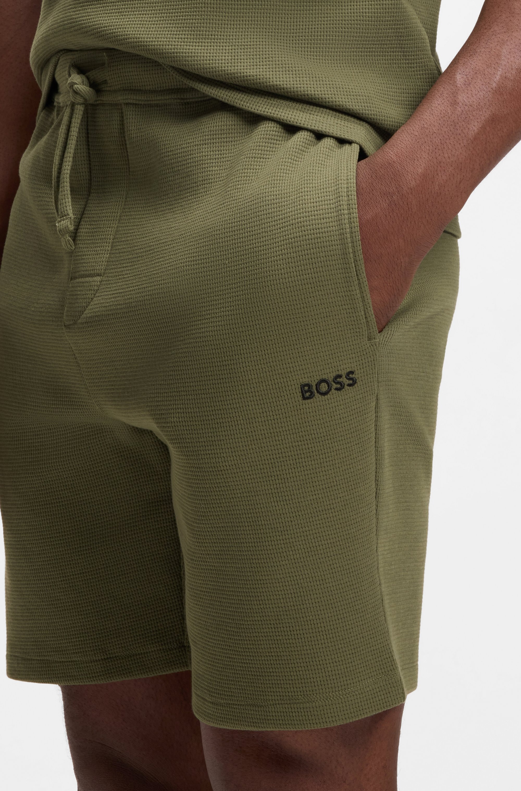 BOSS Pyjamashorts »Waffle Shorts«