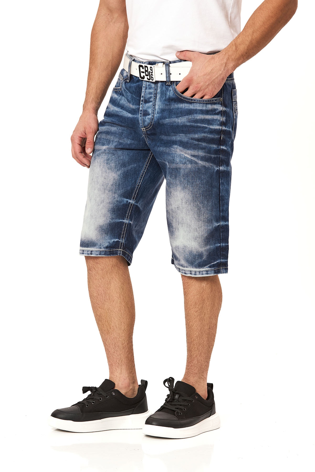 Cipo & Baxx Jeansbermudas Baumwolle, regular fit