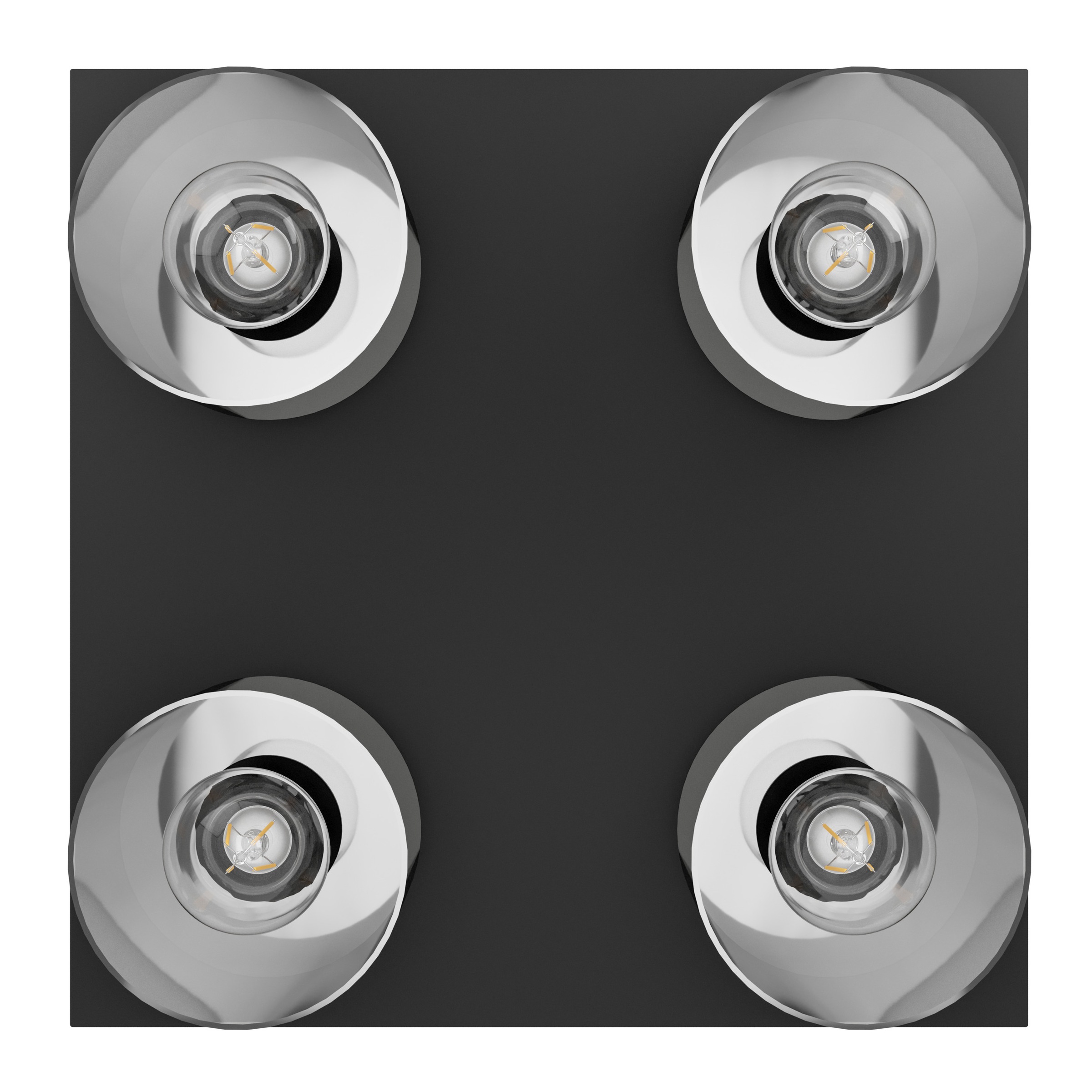 EGLO LED Deckenleuchte »GOROSIBA 1 Deckenlampe - Stahl - E27 - 4X40W - IP20 günstig online kaufen