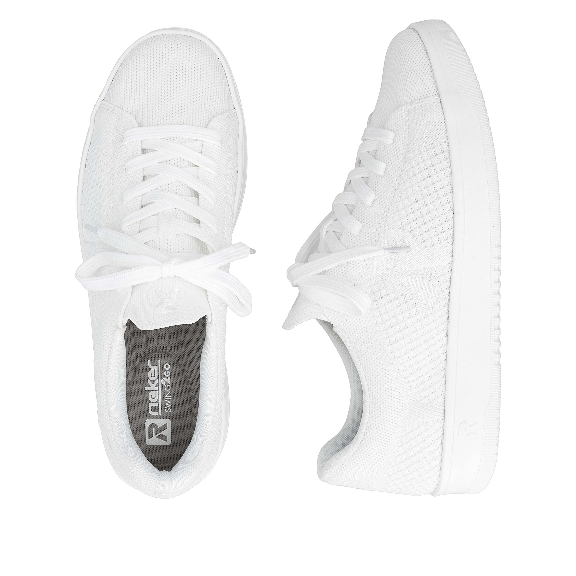 RIEKER Sport Plateausneaker  Slip-on Sneaker, Halbschuh, Freizeitsneaker mit aufgesetzter Schnürung